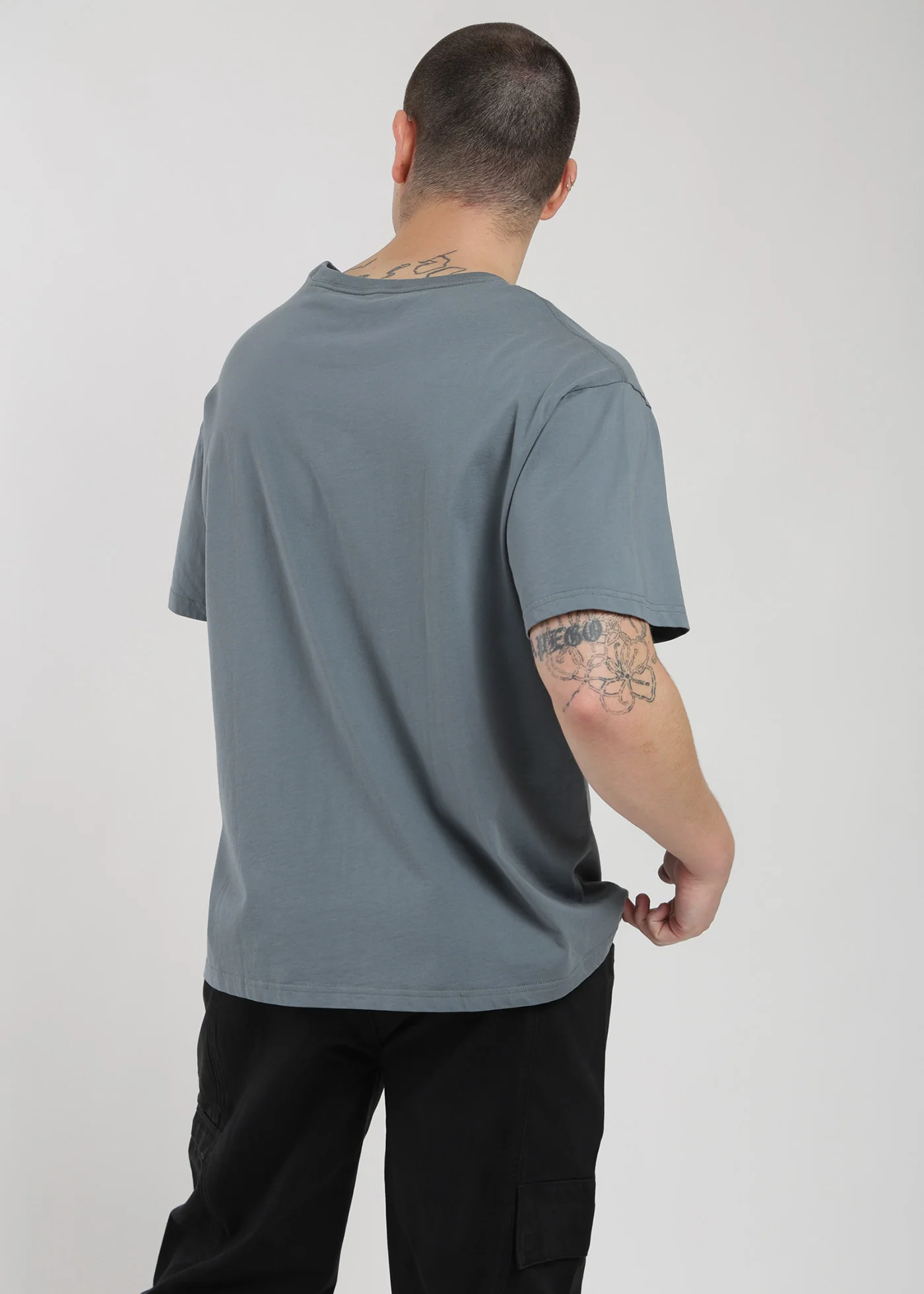Polera Oversize Algodón Aniversario Hombre - Azul - Image 3