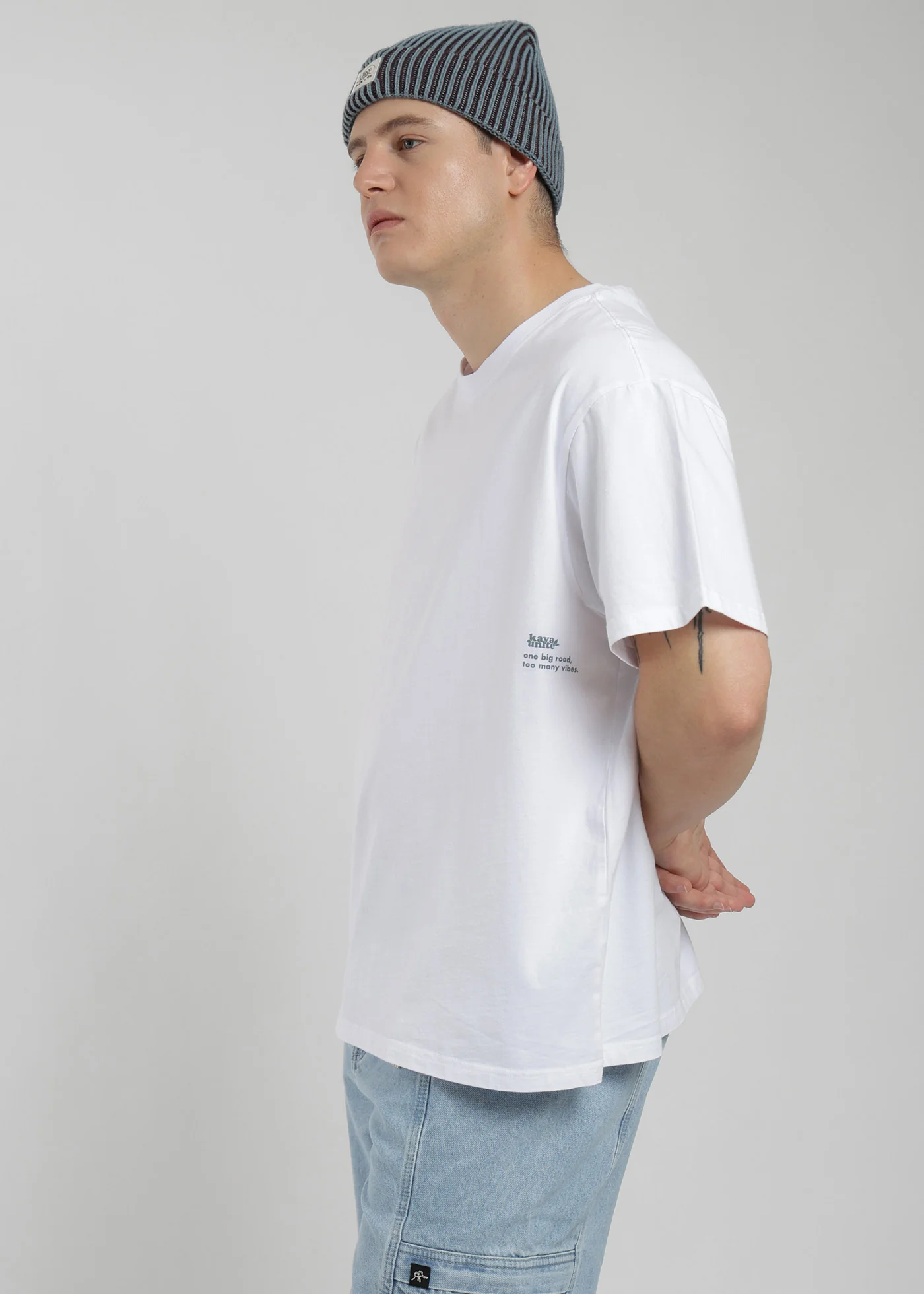 Polera Oversize Algodón Aniversario Hombre - Blanco - Image 3