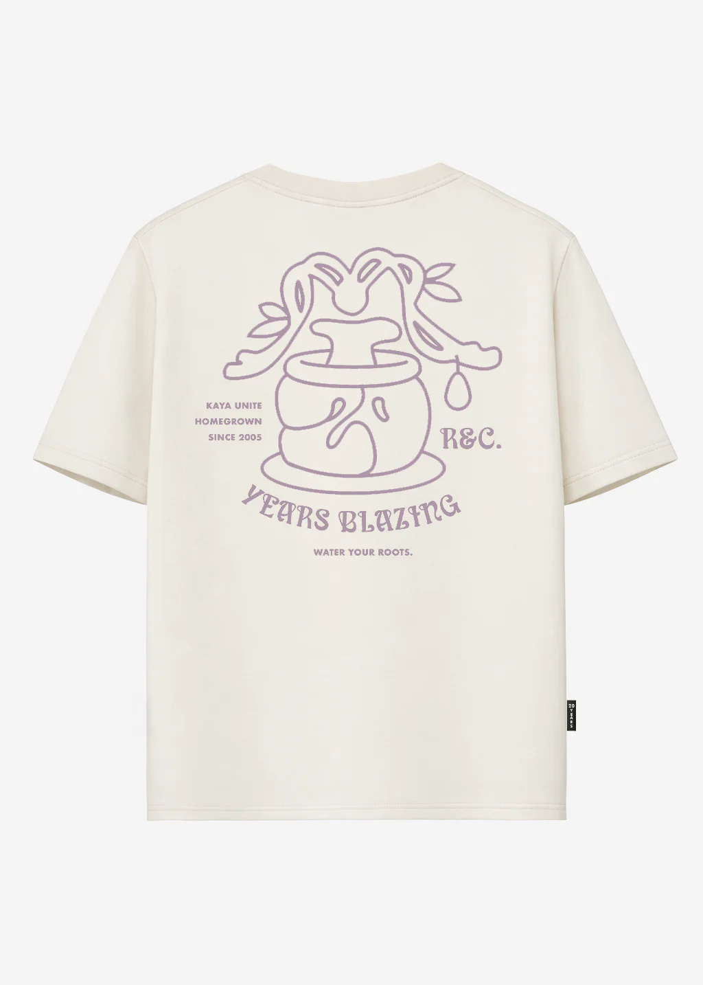 Polera Oversize Algodón Aniversario Hombre - Bone - Image 5