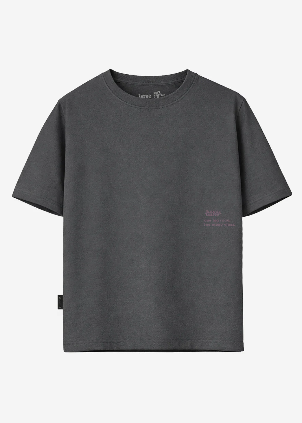 Polera Oversize Algodón Aniversario Hombre - Charcoal - Image 4