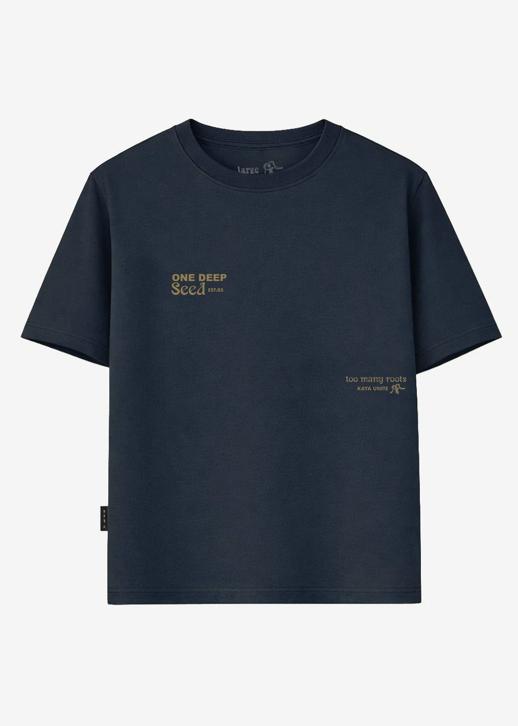 Polera Oversize Algodón Aniversario Hombre - Navy - Image 4