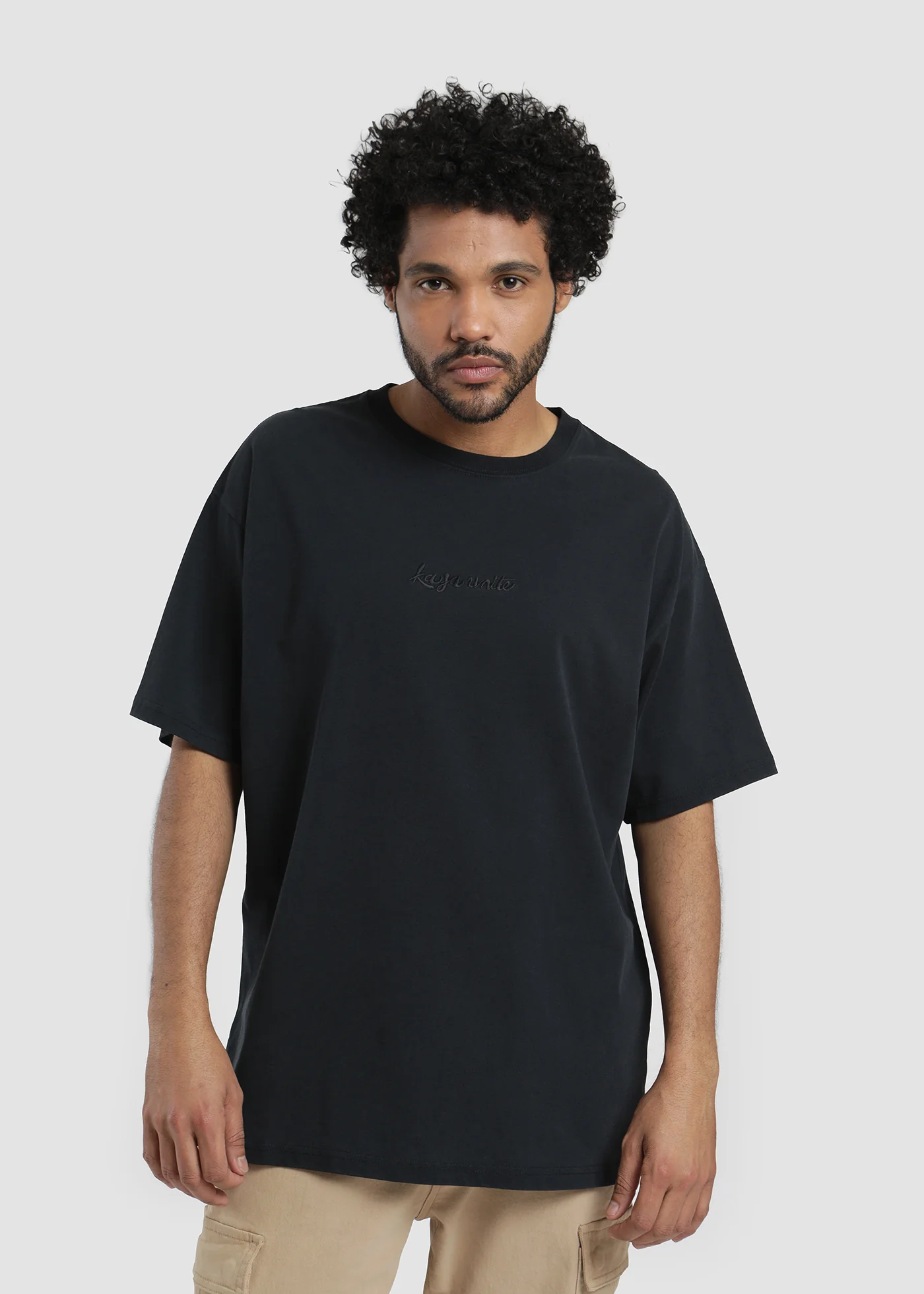 Polera Oversize Algodón Heavyweight Embroidery Hombre - Image 4