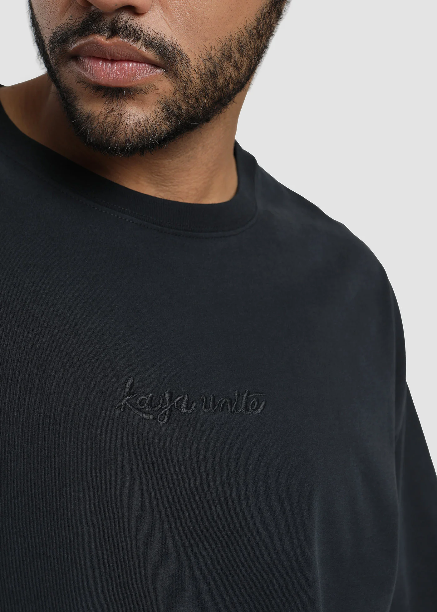 Polera Oversize Algodón Heavyweight Embroidery Hombre - Image 5
