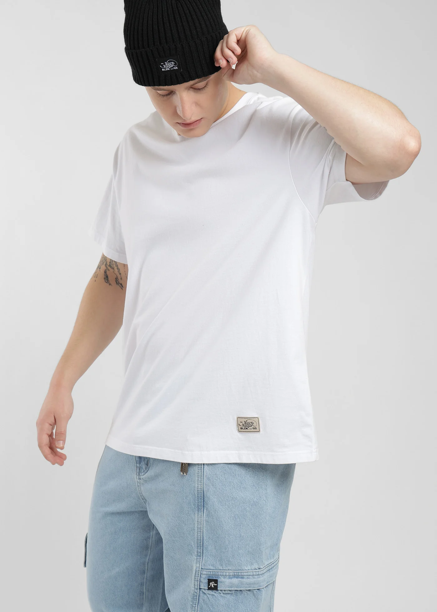 Polera Oversize Algodón Heavyweight Hombre - Blanco - Image 2
