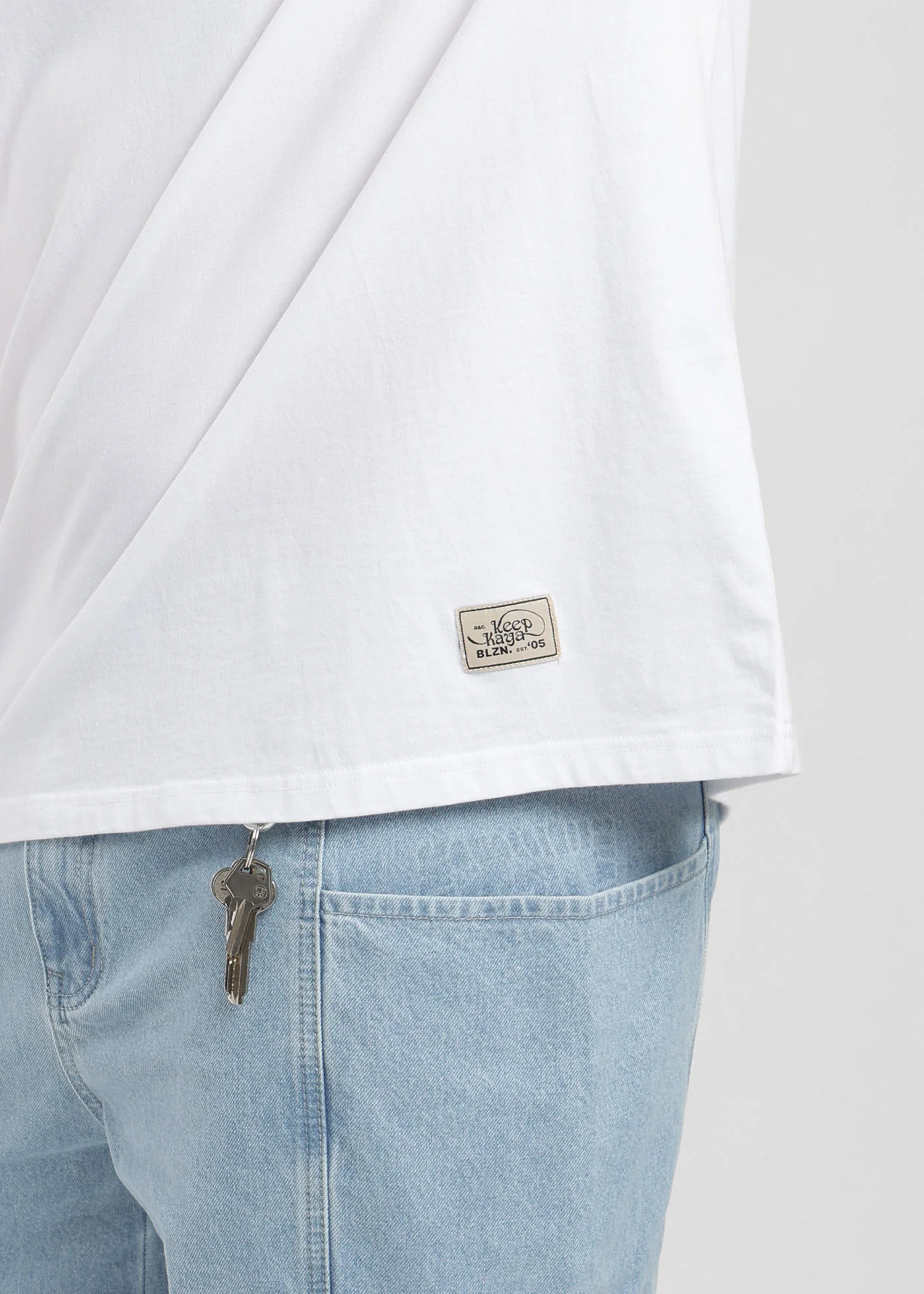 Polera Oversize Algodón Heavyweight Hombre - Blanco - Image 3