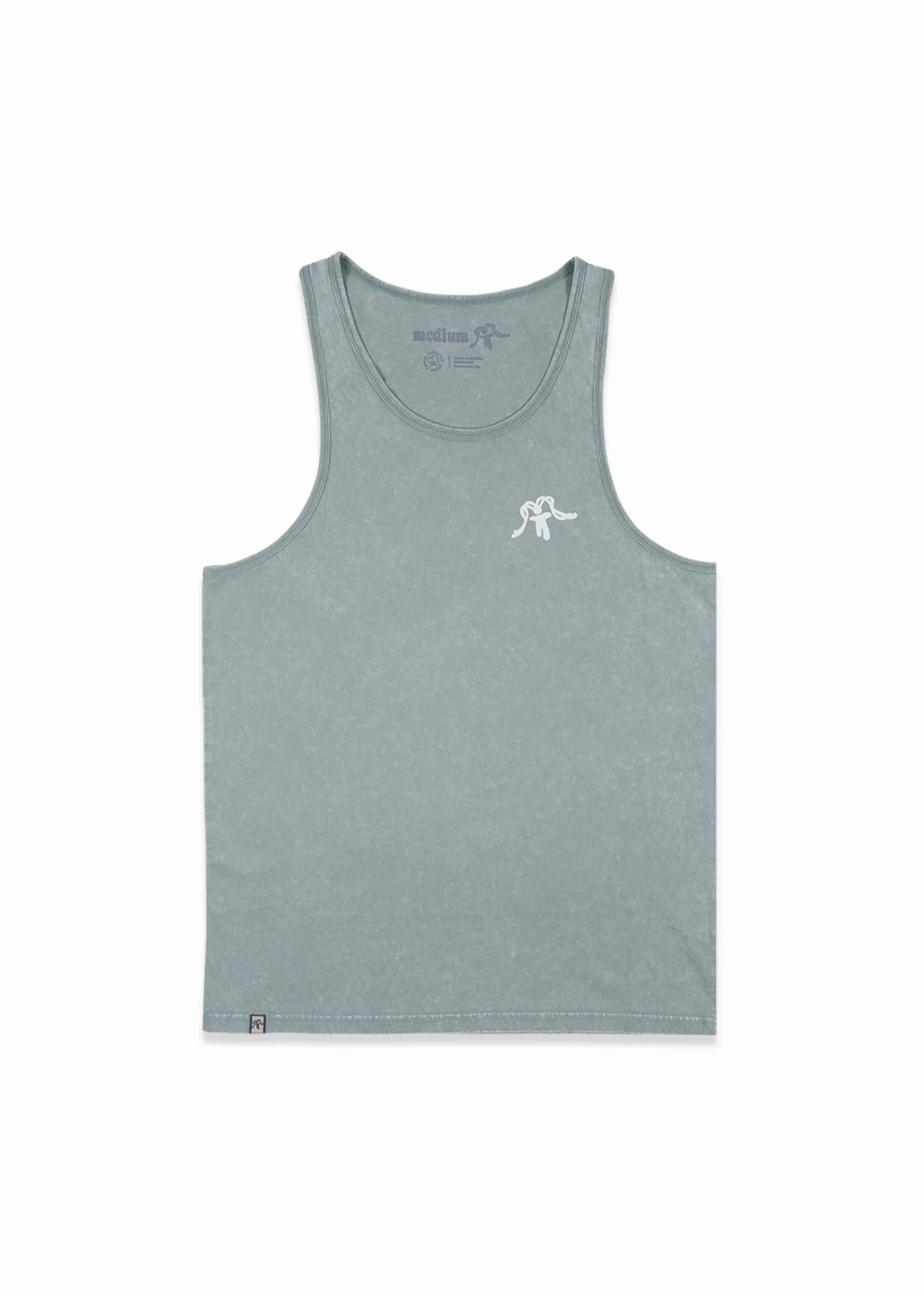 Polera Sin Mangas Algodón Aqua Hombre - Verde - Image 2
