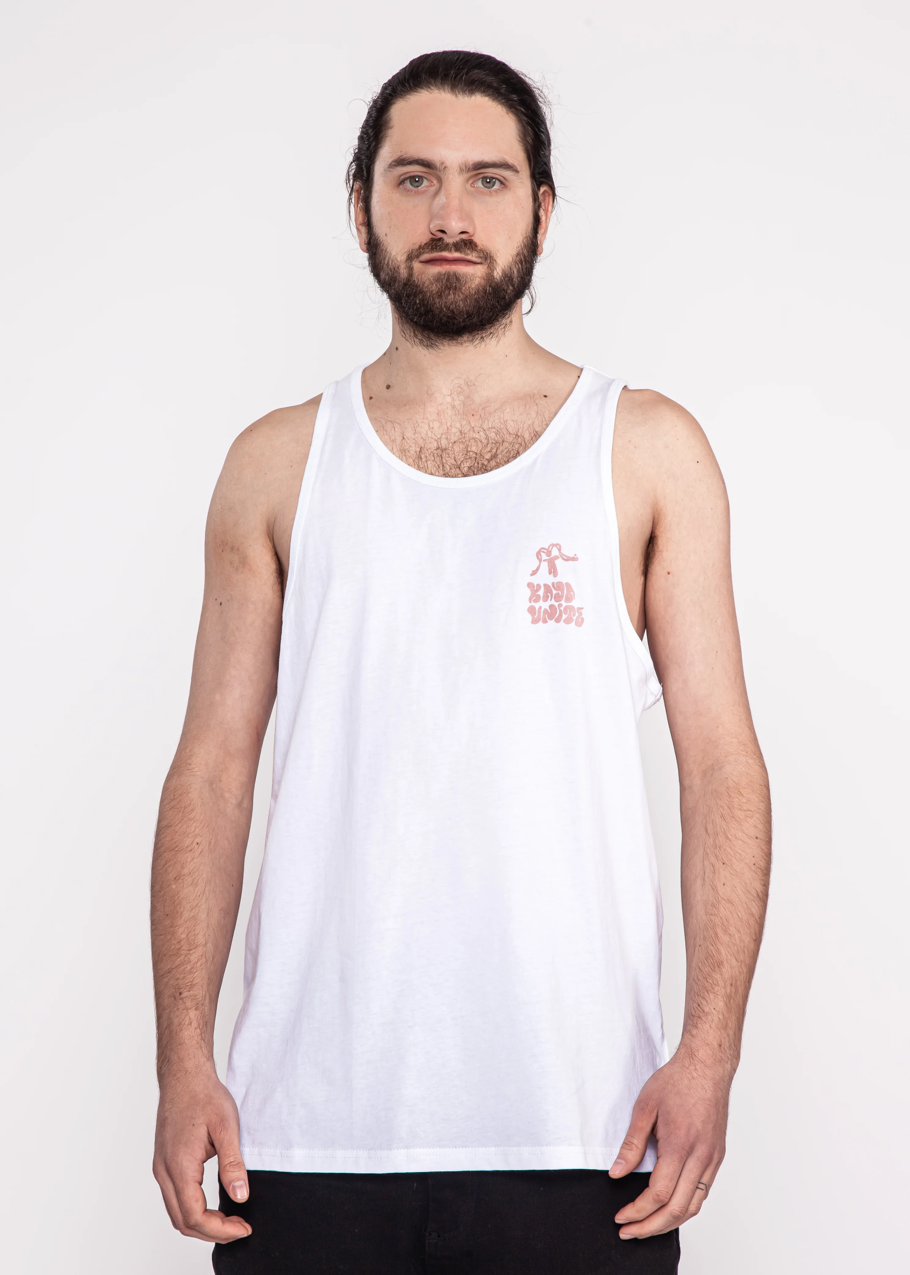 Polera Sin Mangas Algodón Classic Hombre - Blanca