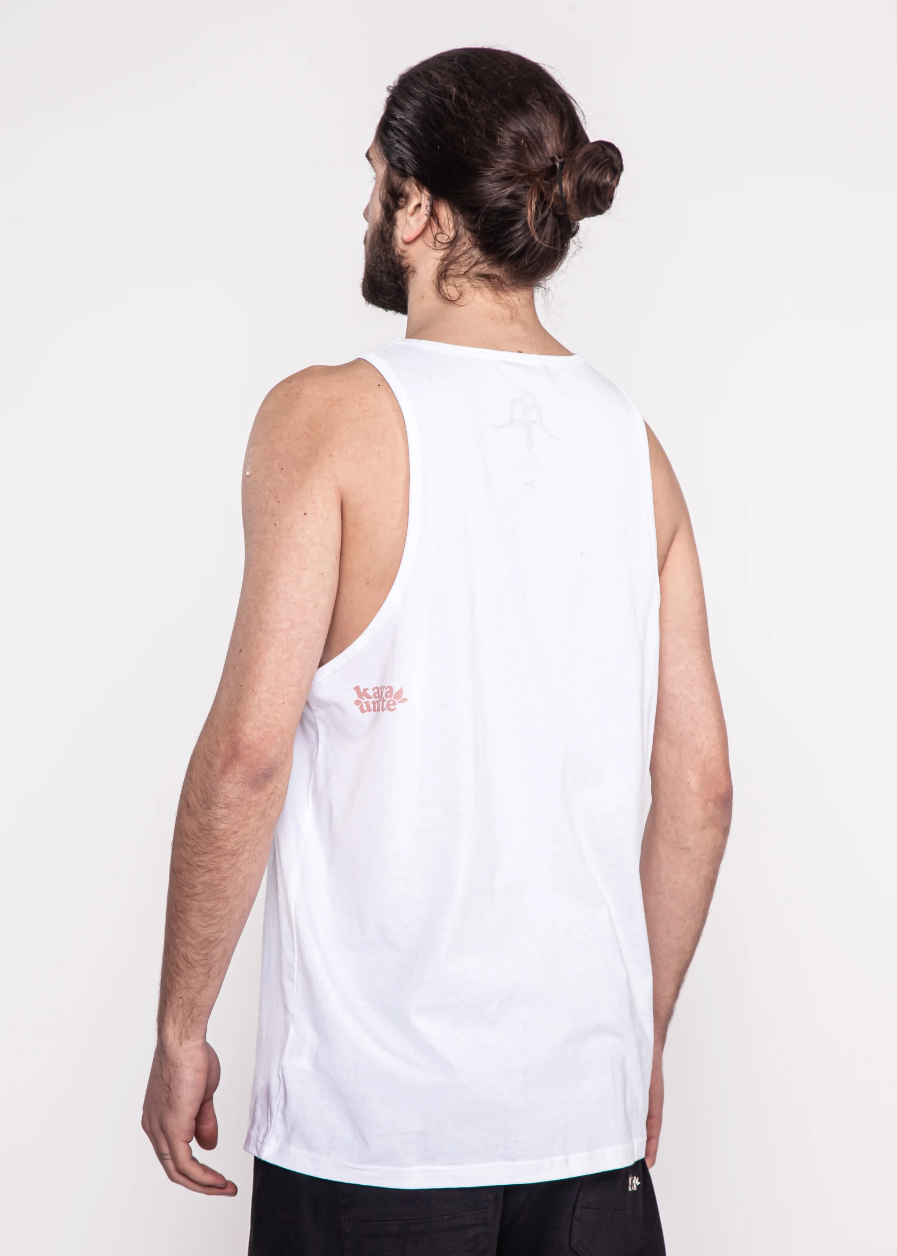 Polera Sin Mangas Algodón Classic Hombre - Blanca - Image 2