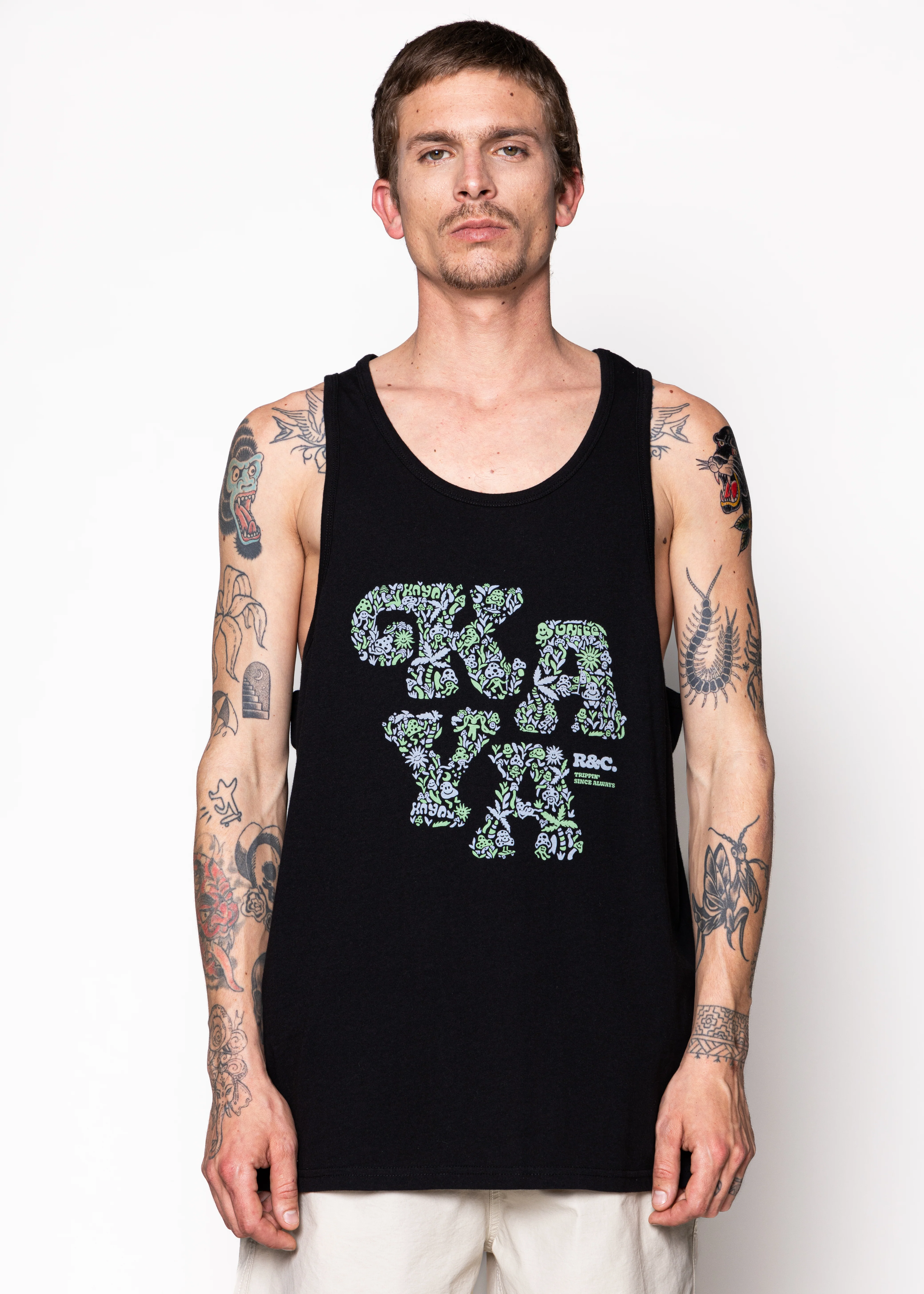 Polera Sin Mangas Algodón Fun Hombre - Negra