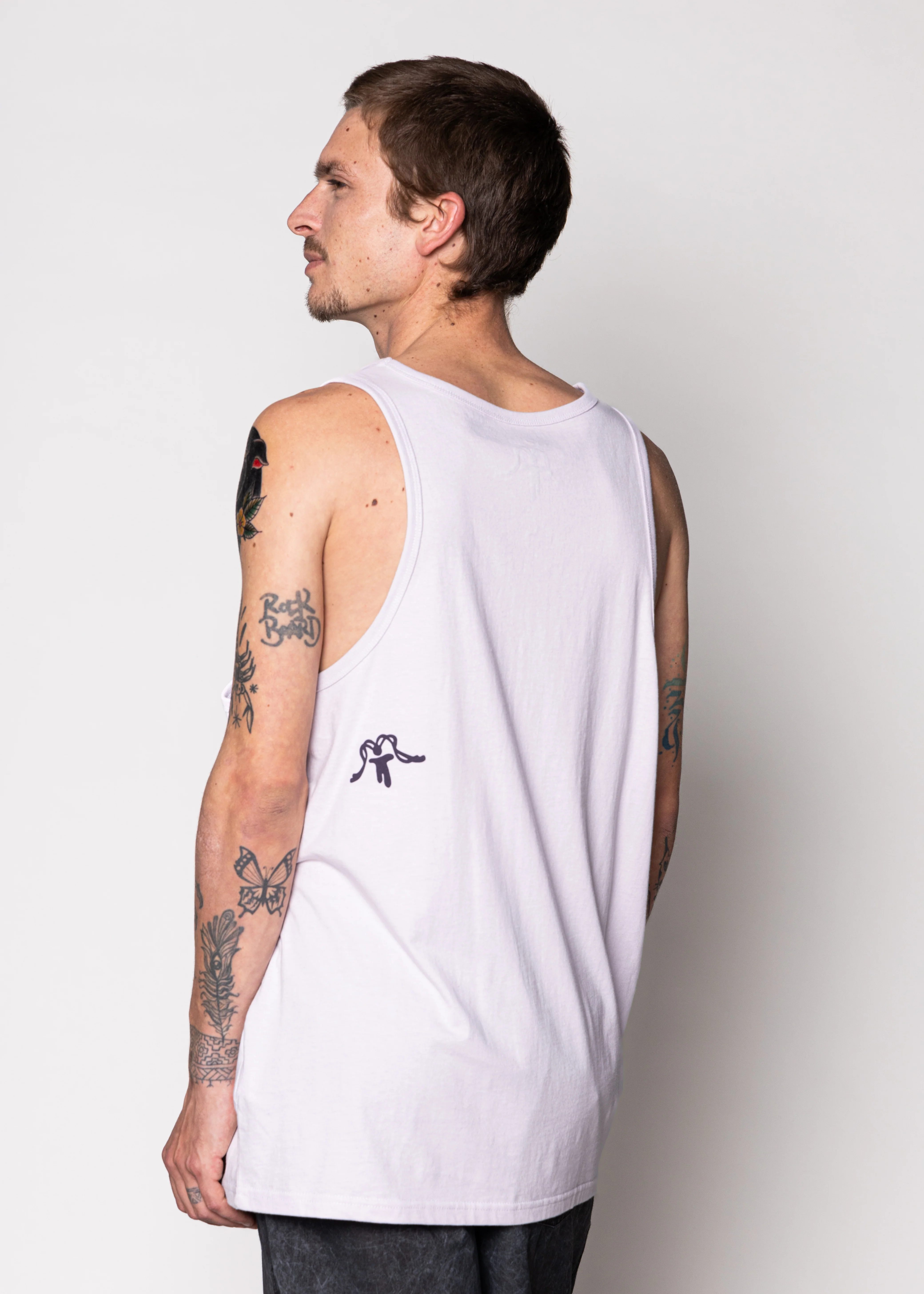 Polera Sin Mangas Algodón Groovy Hombre - Lila - Image 2