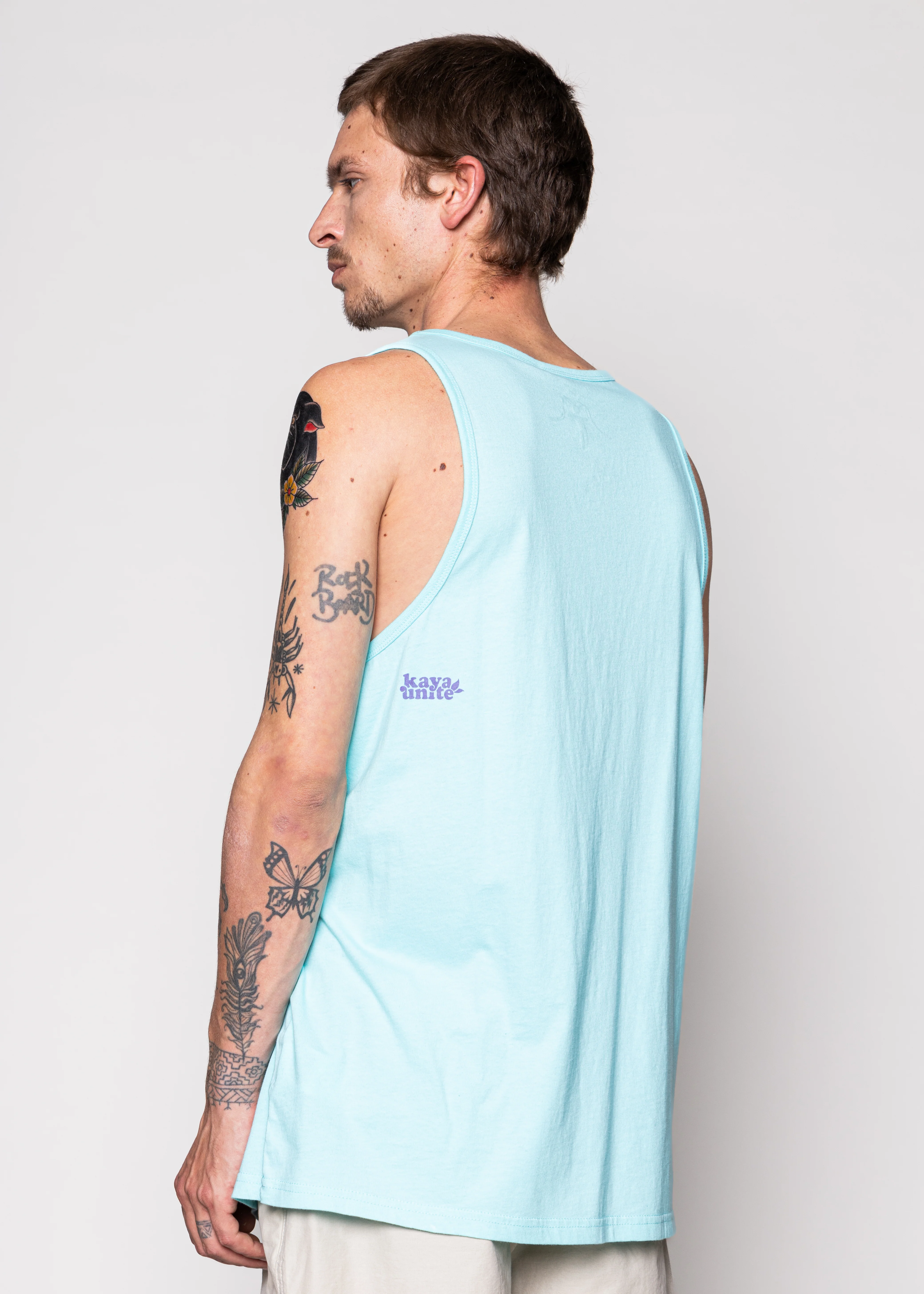 Polera Sin Mangas Algodón Outline Hombre - Verde - Image 2