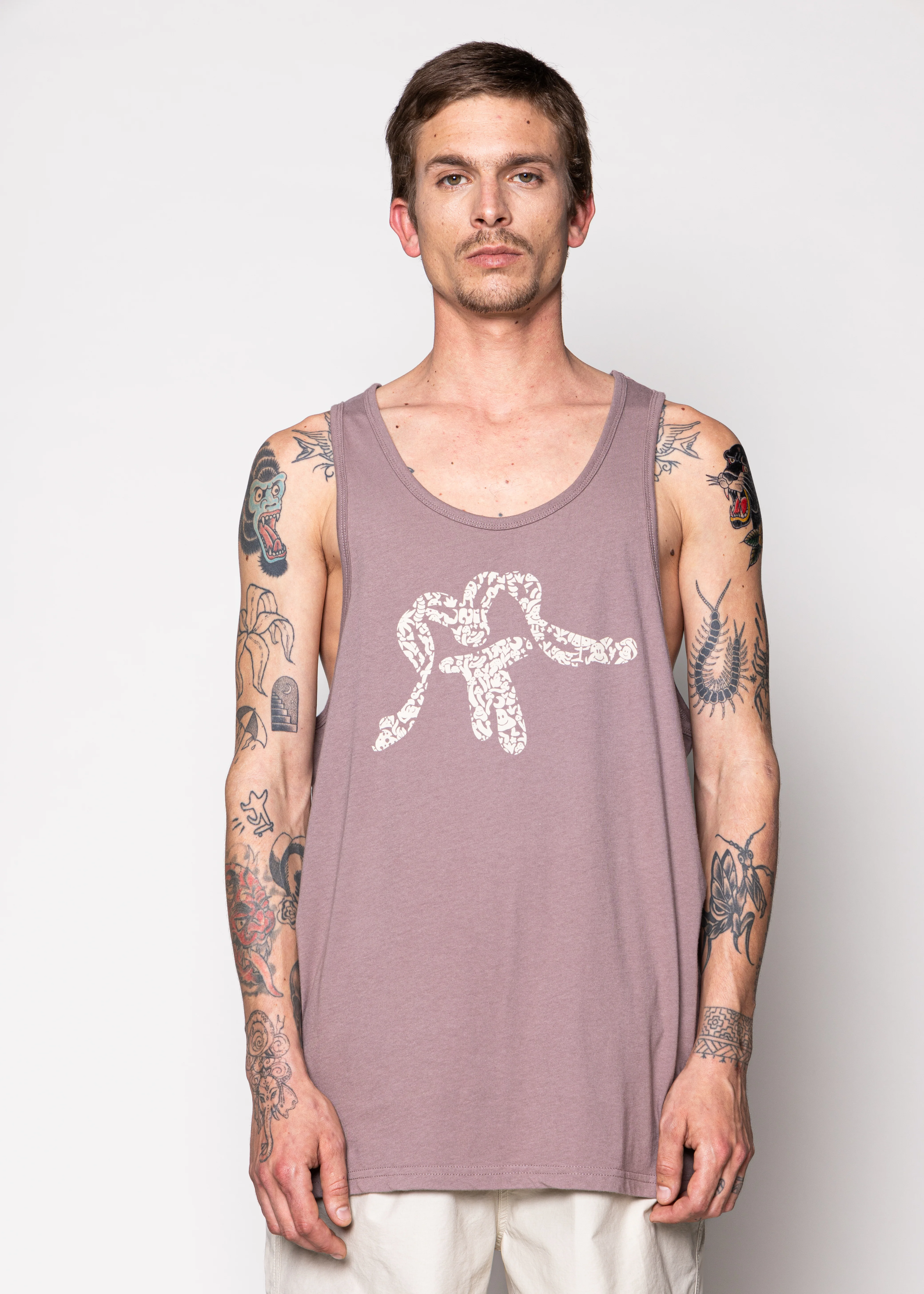 Polera Sin Mangas Algodón Trippy Hombre - Rosa