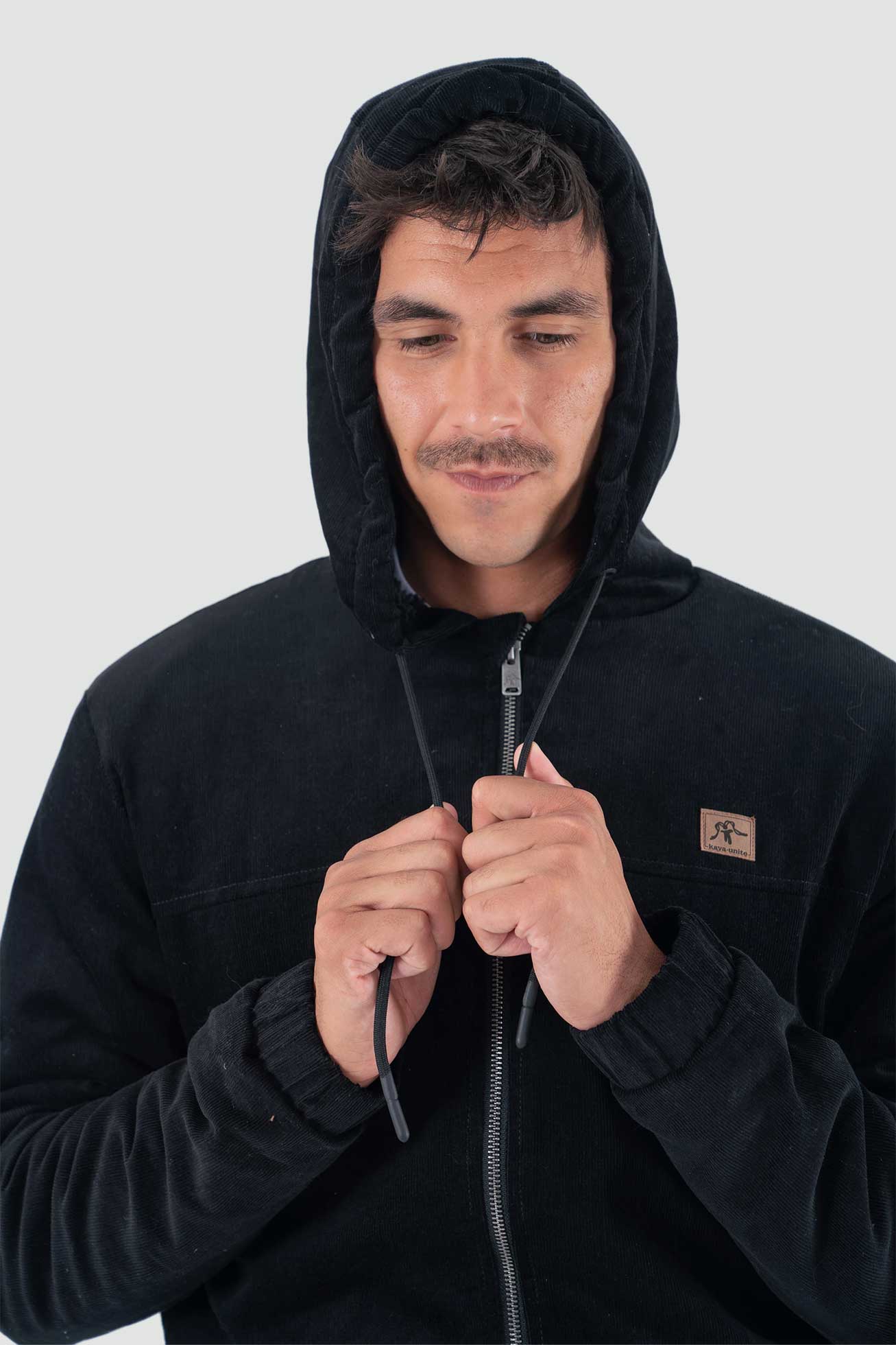 Polerón Chiporro Corduroy Con Cierre Hombre - Negra - Image 3