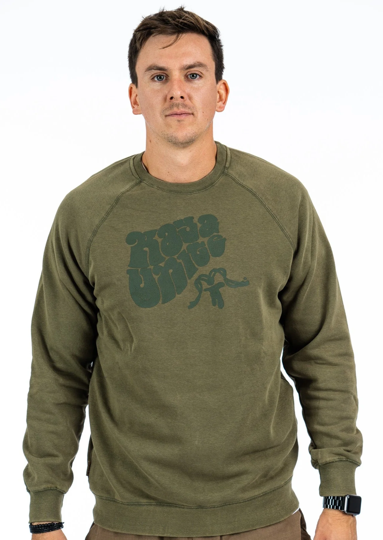 Crewneck Groovy Green