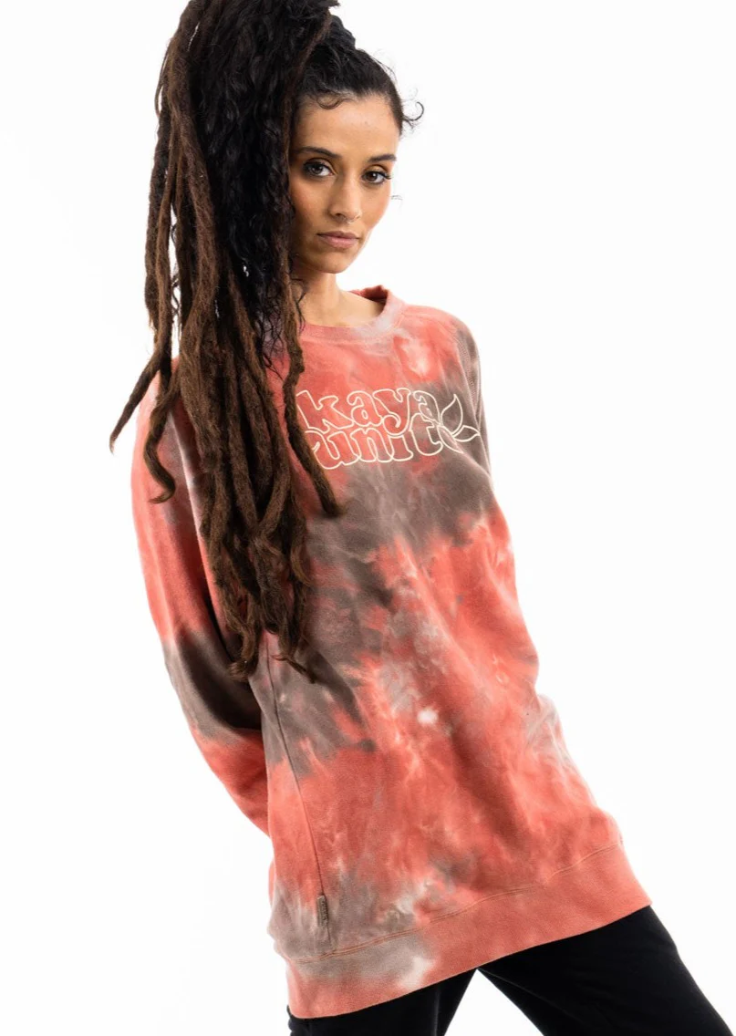 Crewneck Lines Tie Bordo - Image 2