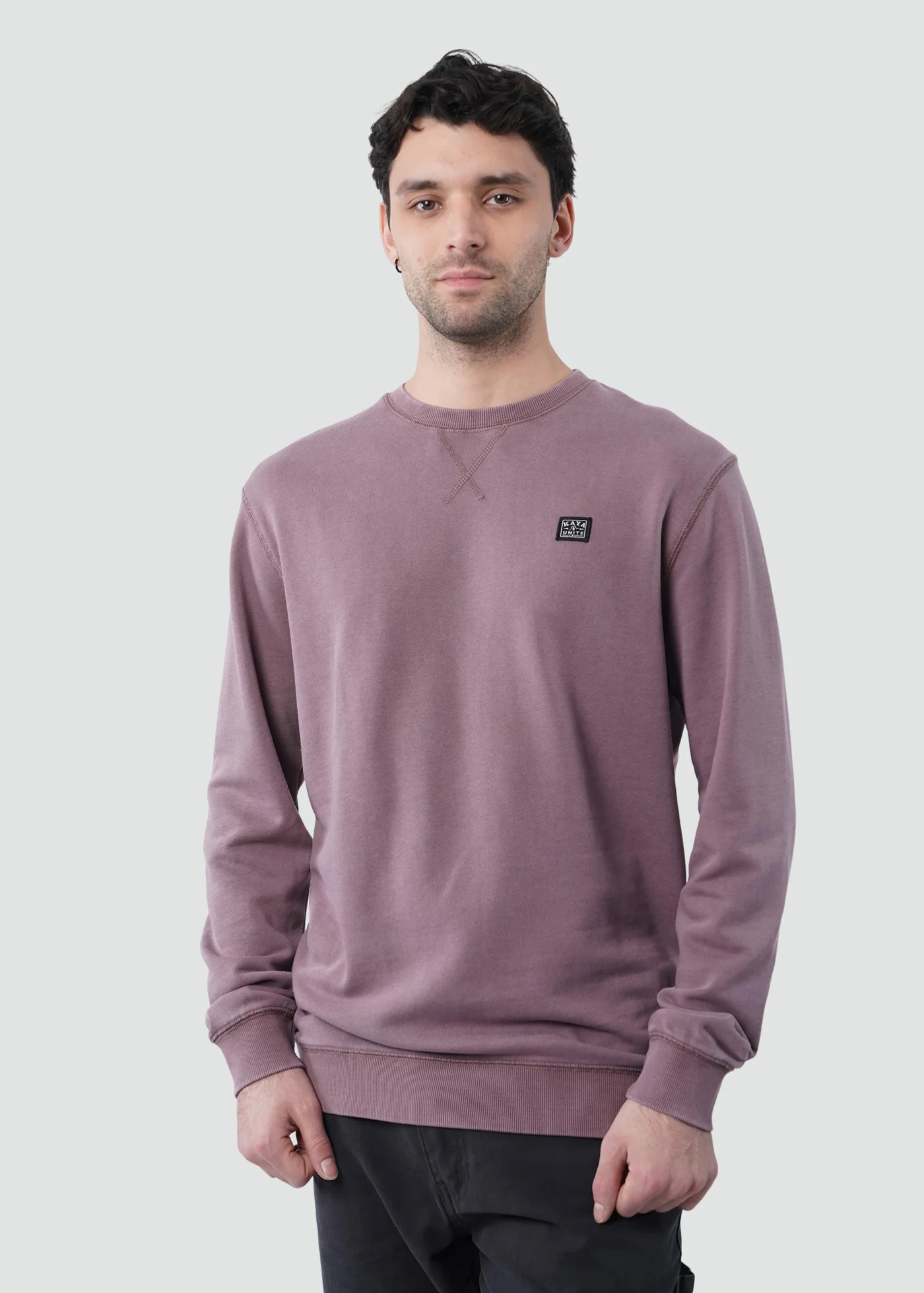 Polerón Cuello Redondo Algodón Daily Hombre - Malva