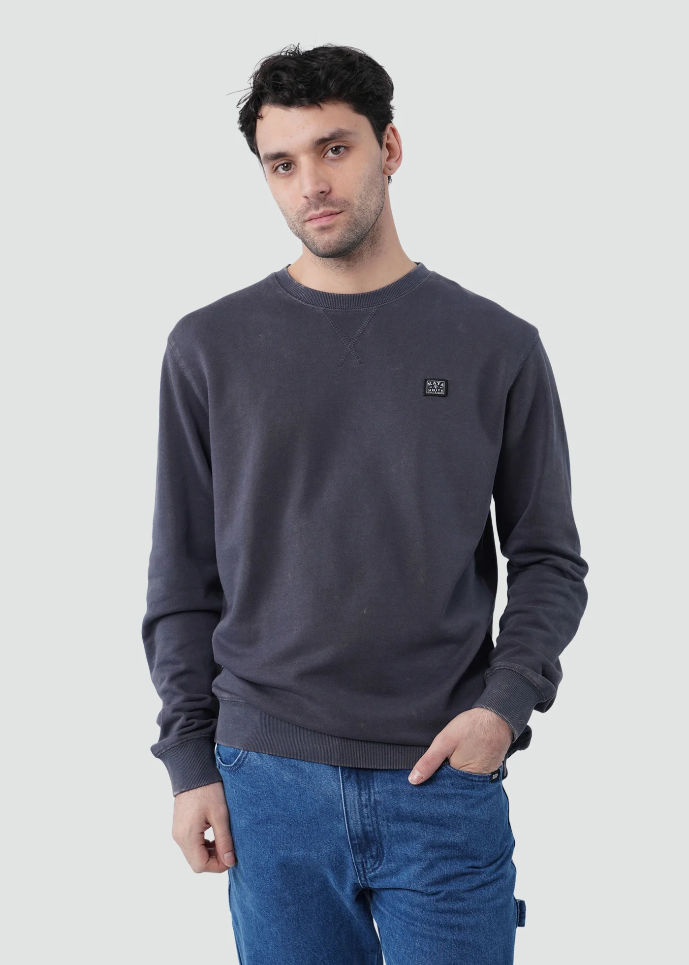 Polerón Cuello Redondo Algodón Daily Hombre - Navy