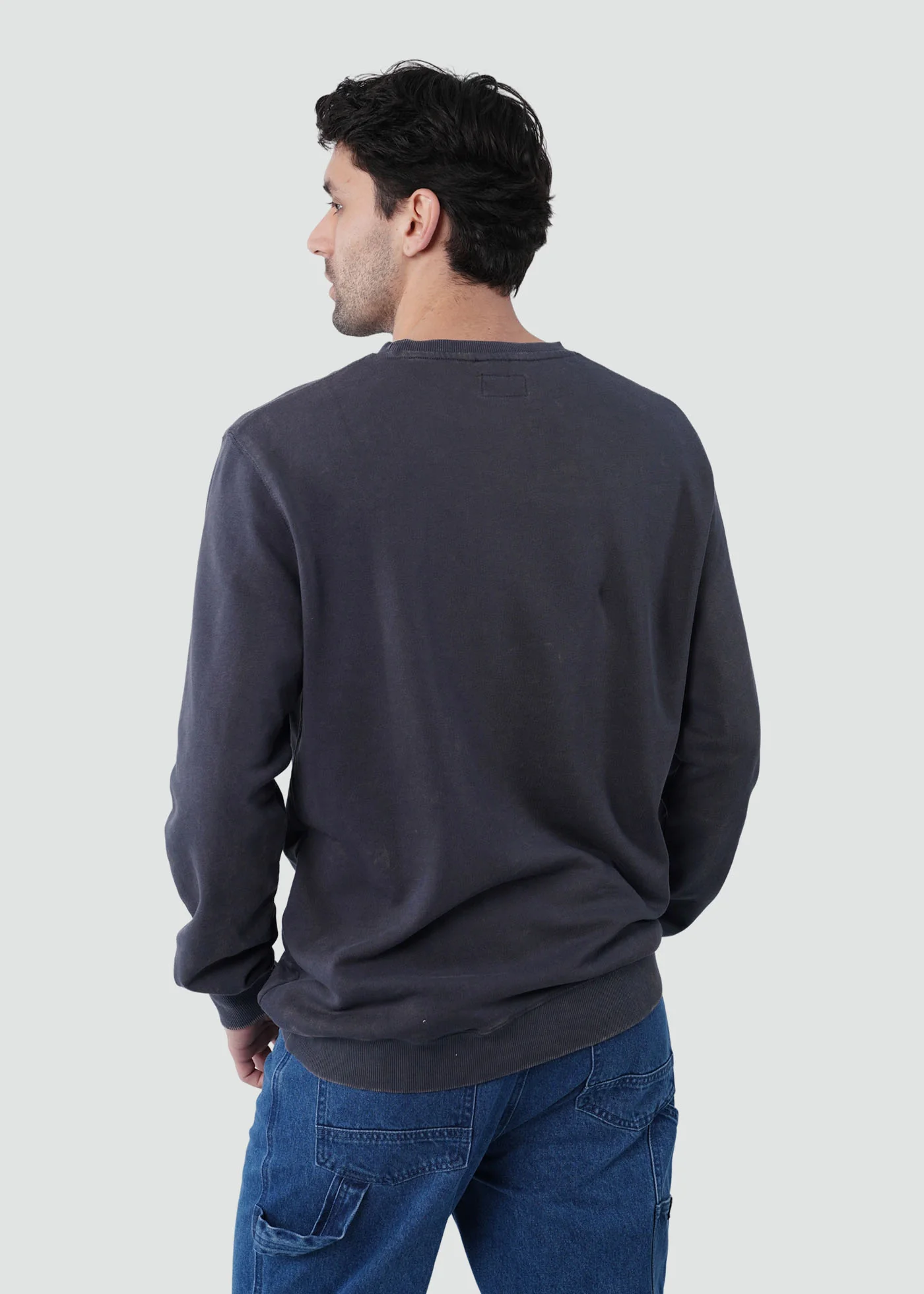 Polerón Cuello Redondo Algodón Daily Hombre - Navy - Image 4