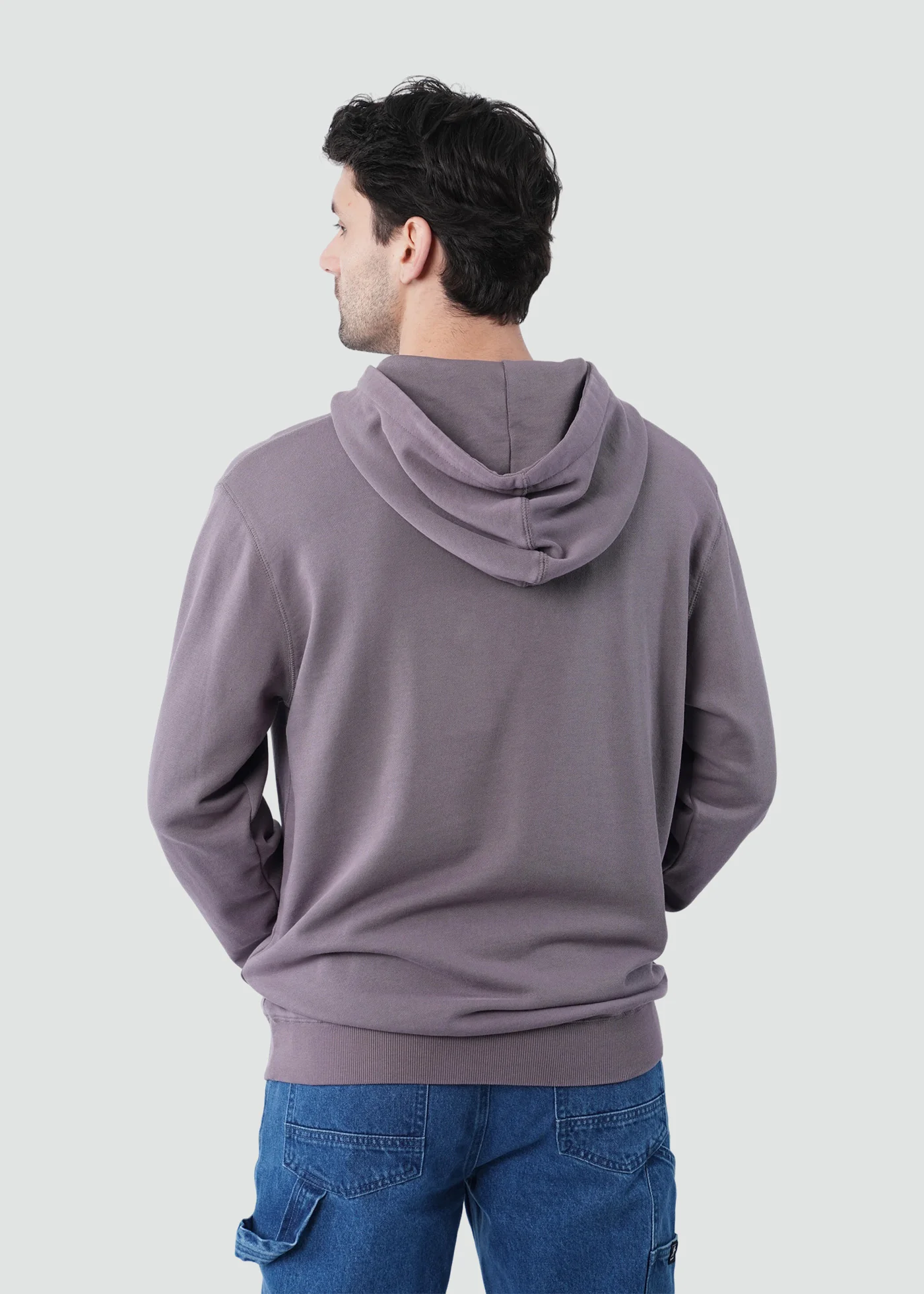 Polerón Hoodie Algodón Daily Hombre - Morado - Image 4