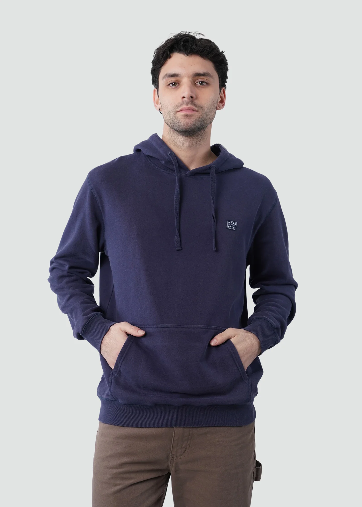 Polerón Hoodie Algodón Daily Hombre - Navy