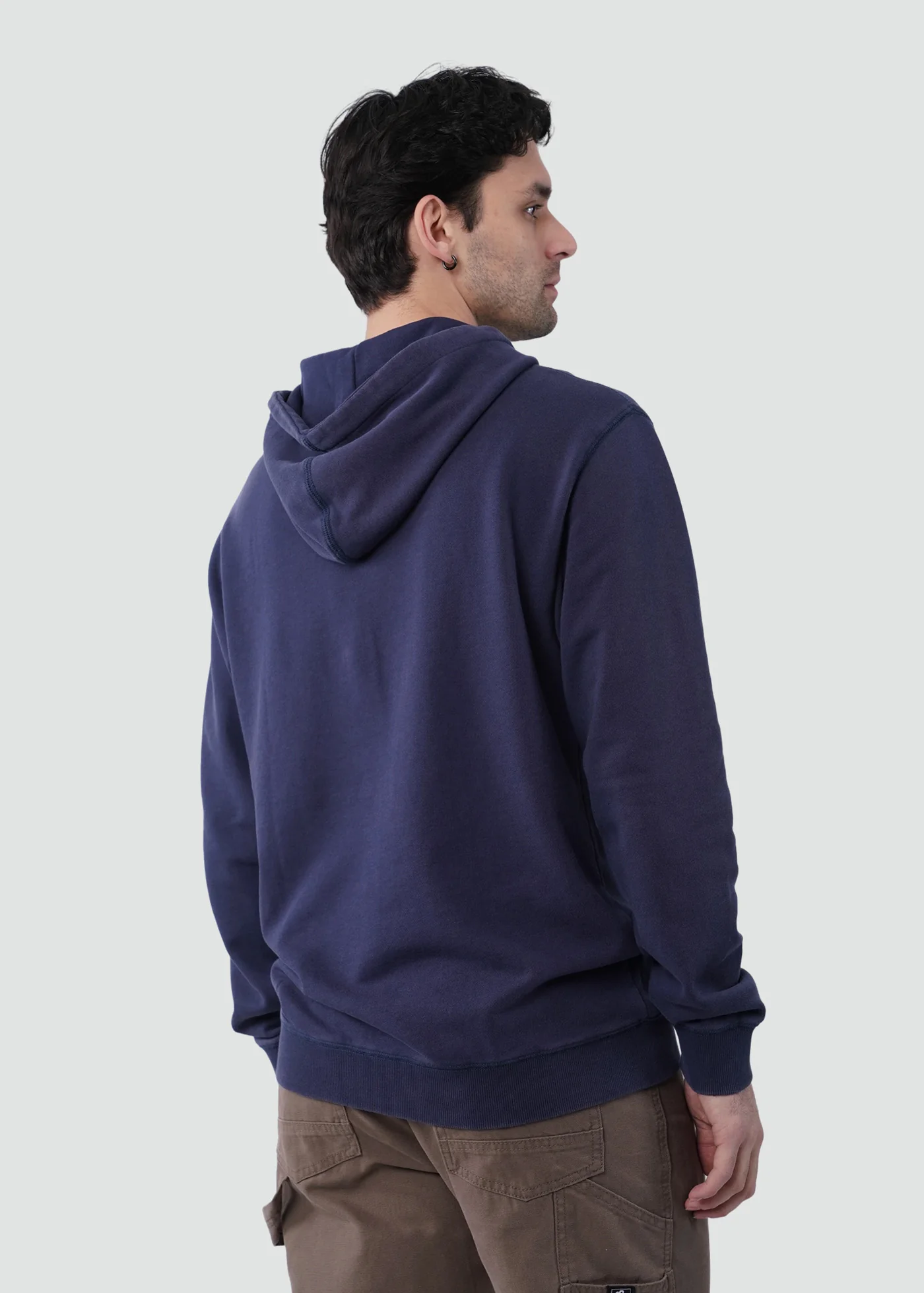 Polerón Hoodie Algodón Daily Hombre - Navy - Image 2