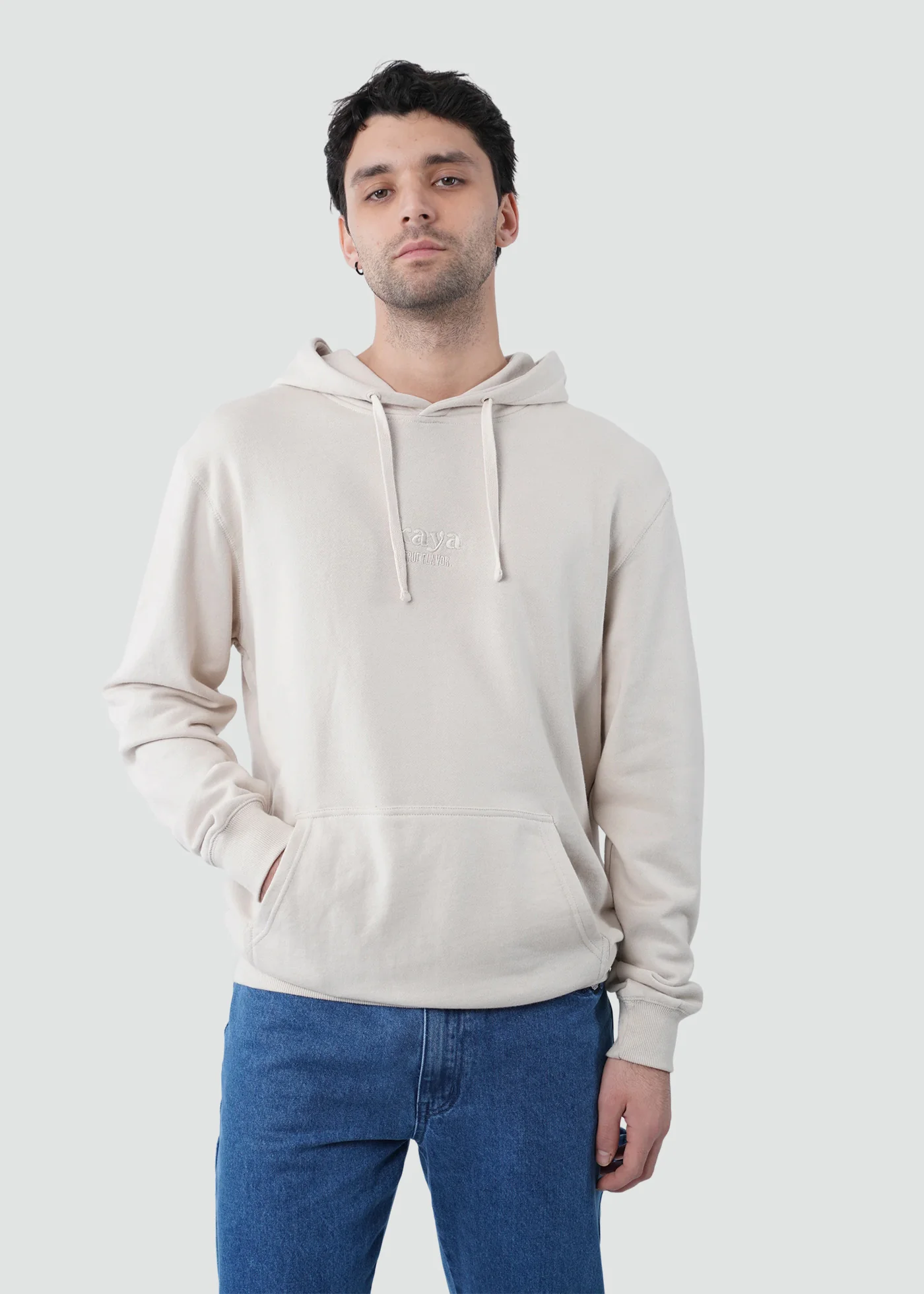 Polerón Hoodie Algodón Daily Hombre - Sand