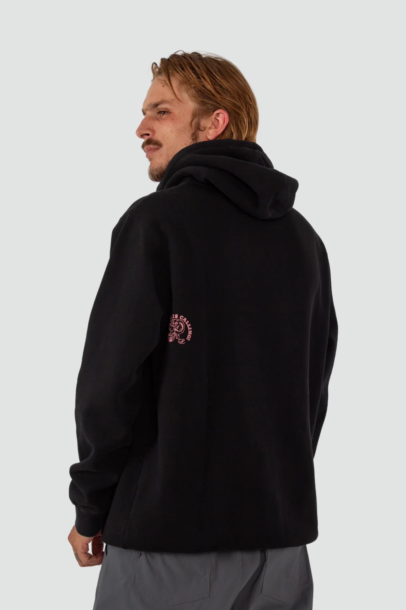 Polerón Hoodie Algodón Osorno Hombre - Negro - Image 6