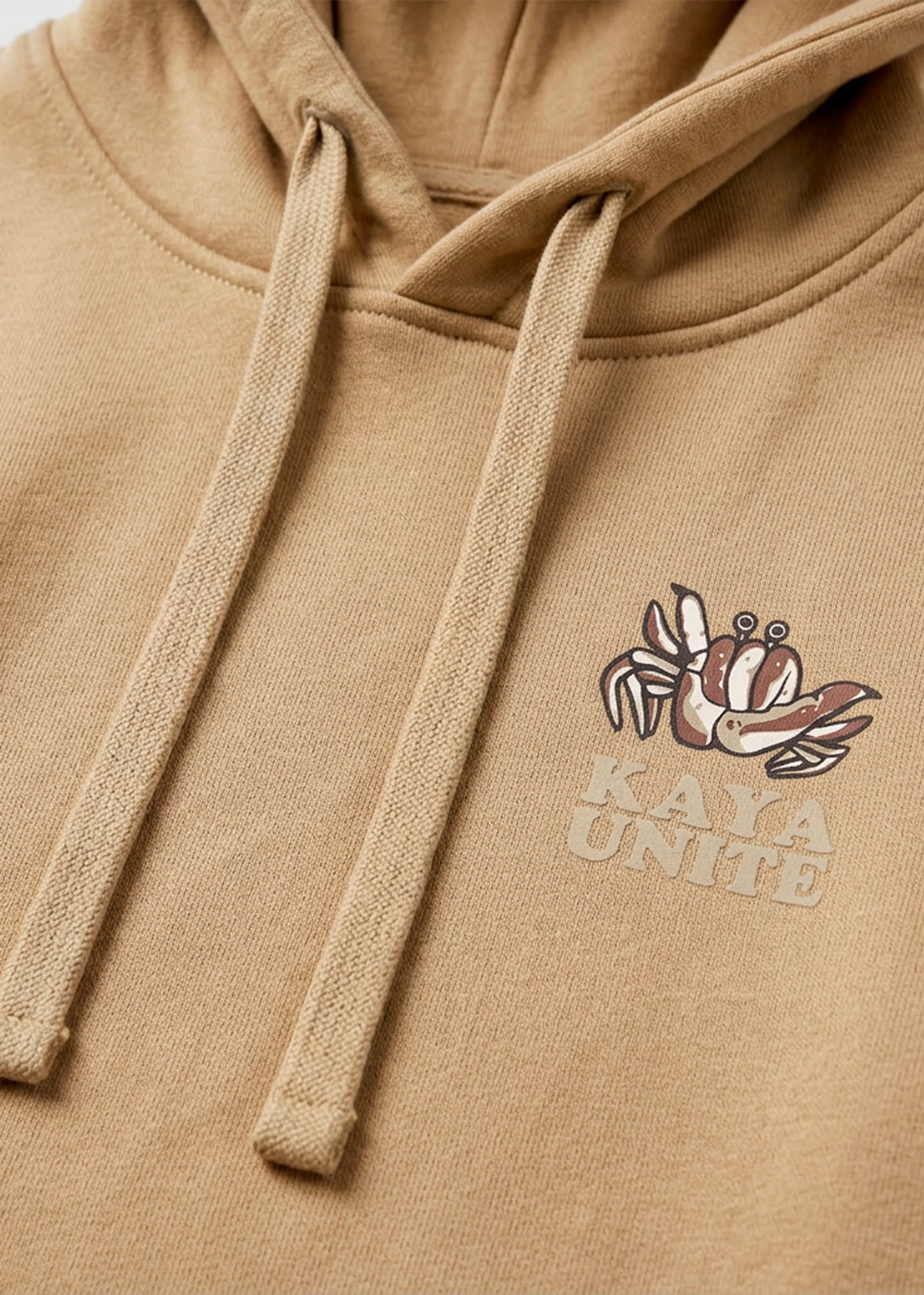 Polerón Hoodie Algodón Print Niños - Beige - Image 3
