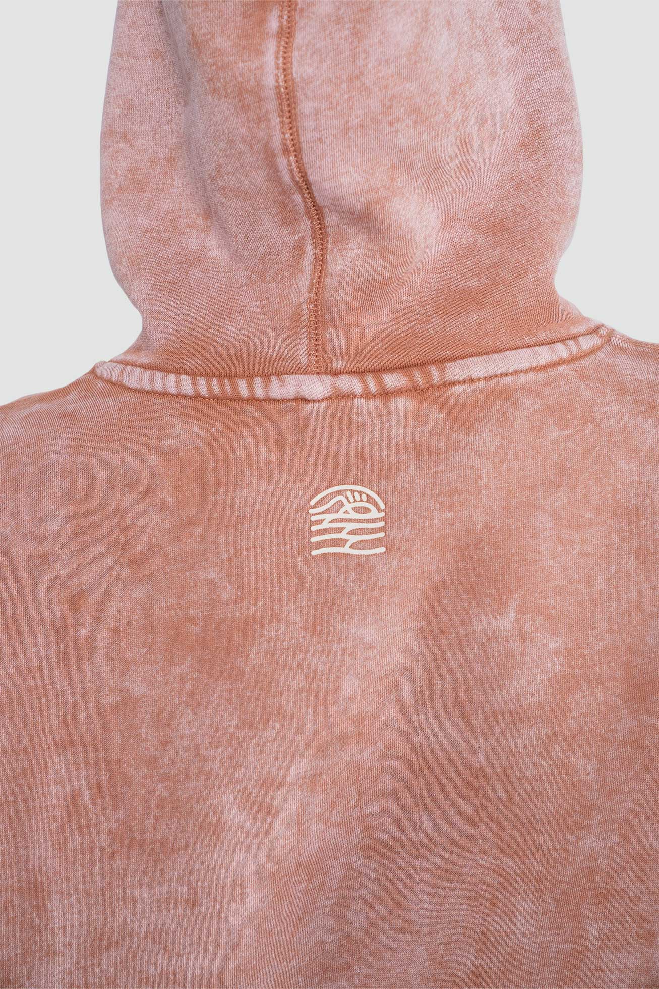 Polerón Hoodie Algodón Solid Mujer - Terracota - Image 6