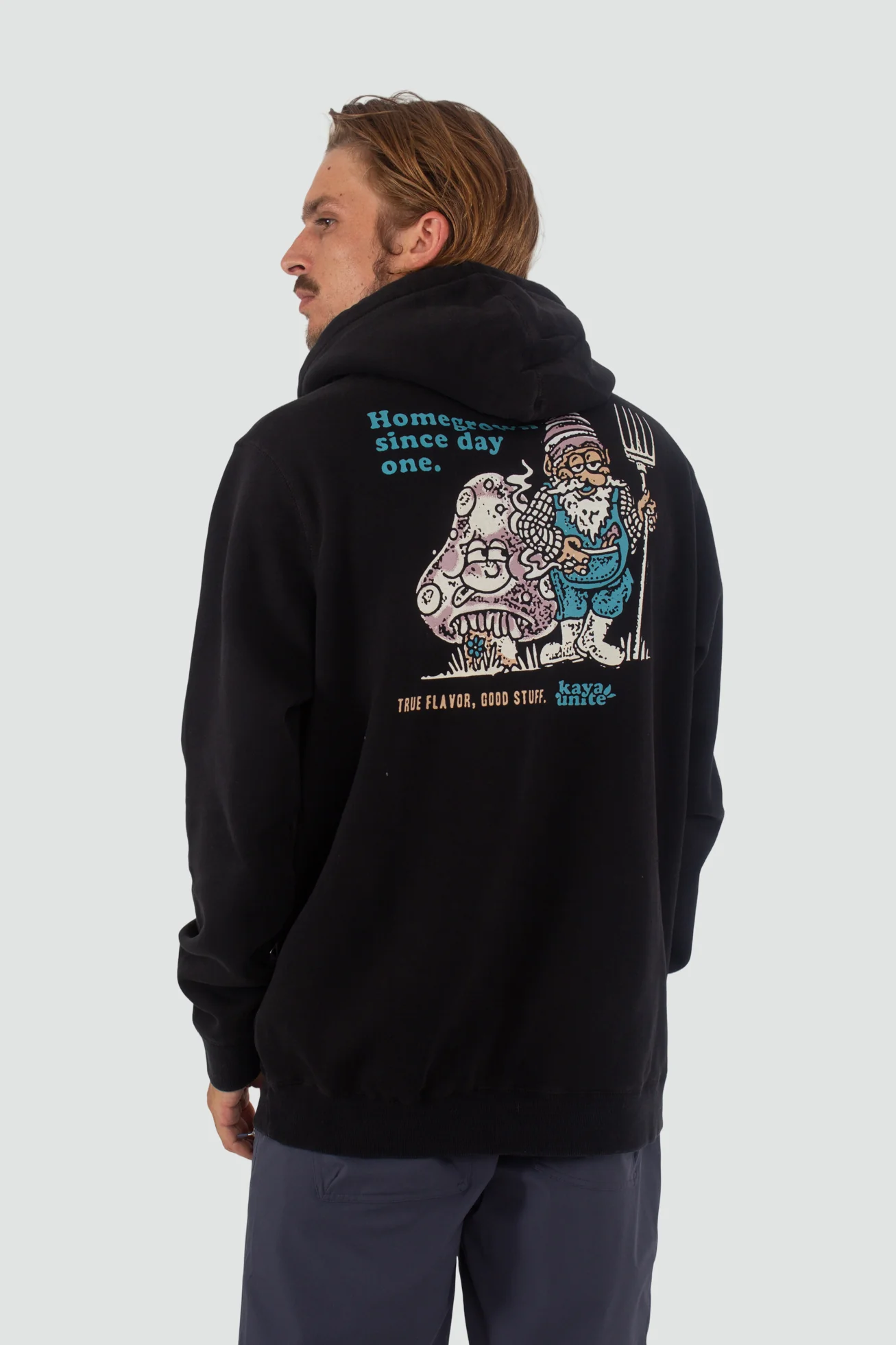 Polerón Hoodie Algodón Stuff Hombre - Negro - Image 3