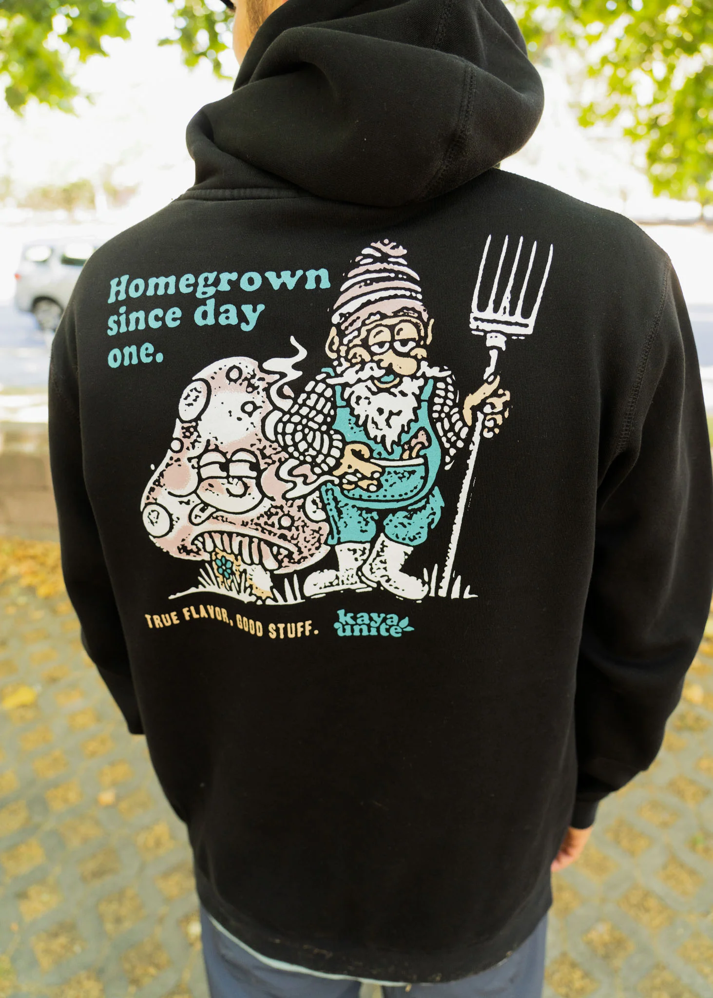 Polerón Hoodie Algodón Stuff Hombre - Negro - Image 8