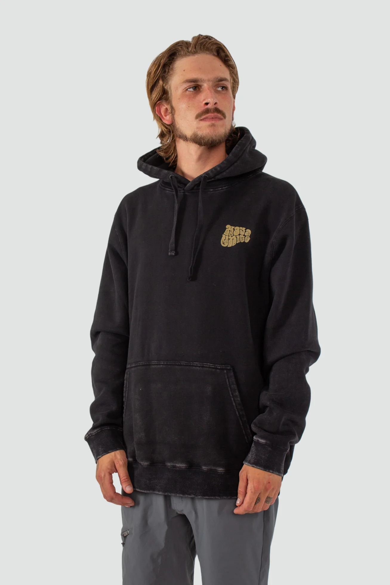 Polerón Hoodie Algodón True Life Hombre - Negro