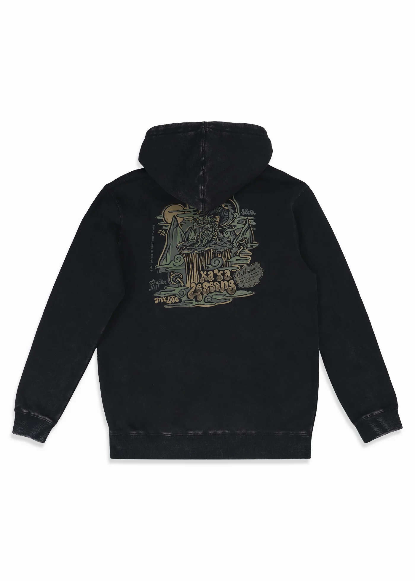 Polerón Hoodie Algodón True Life Hombre - Negro - Image 3