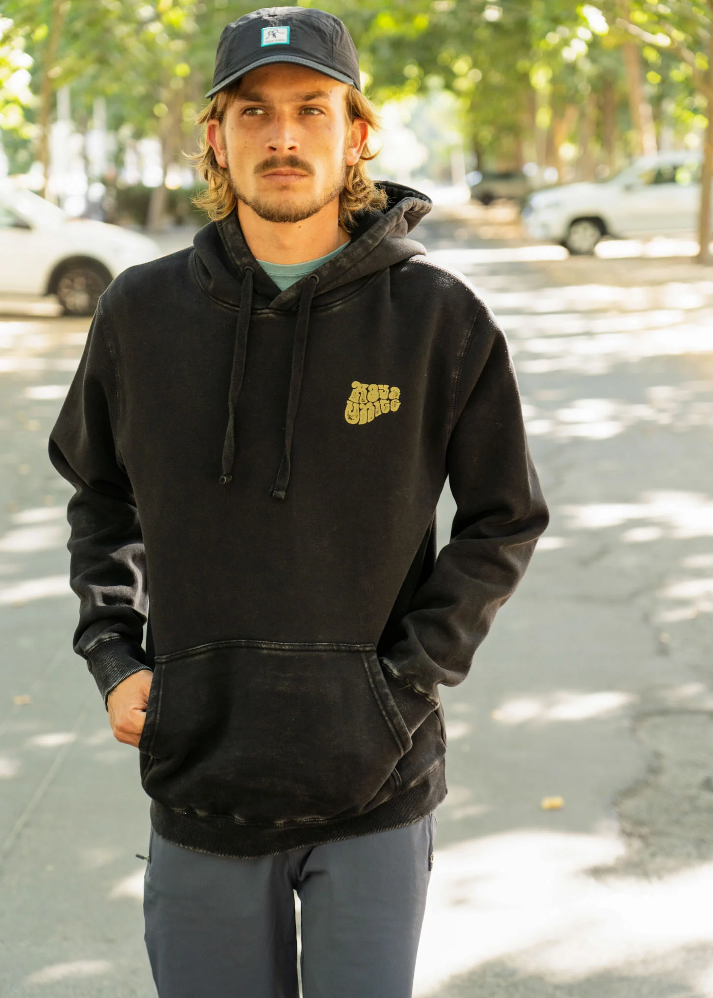 Polerón Hoodie Algodón True Life Hombre - Negro - Image 4