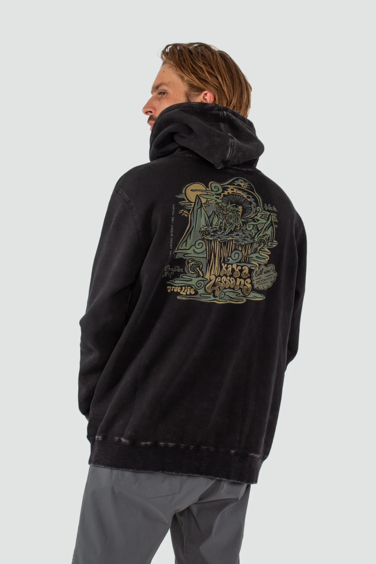 Polerón Hoodie Algodón True Life Hombre - Negro - Image 6