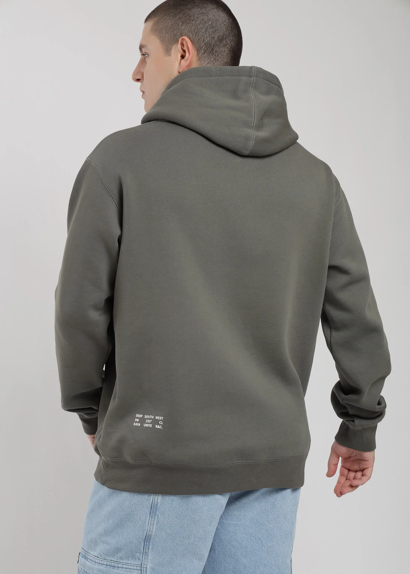 Polerón Hoodie Patch Hombre - Oliva - Image 3
