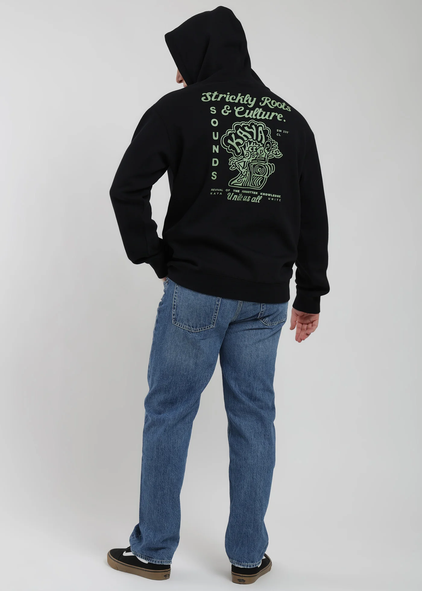 Polerón Hoodie Roots Hombre - Negro - Image 4