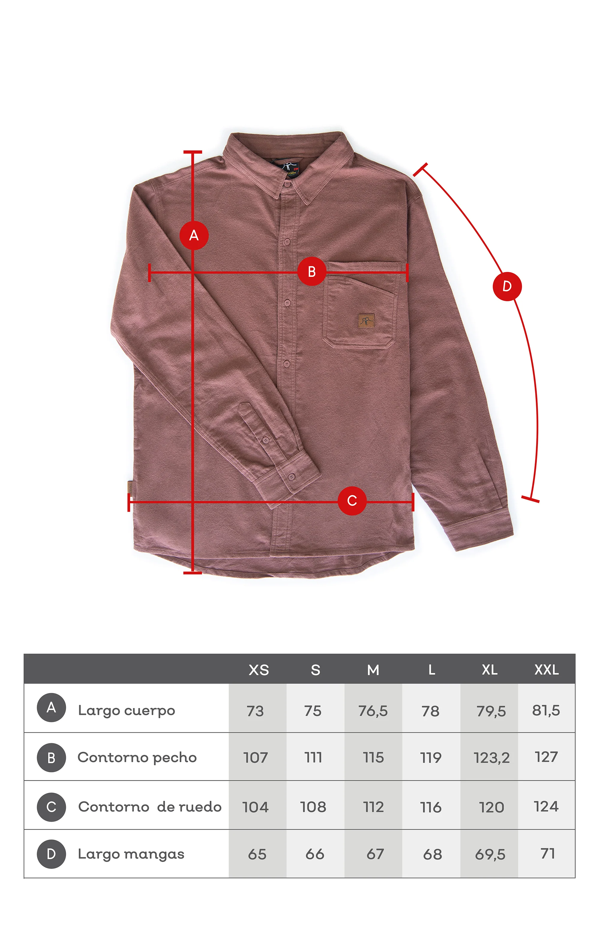 Shirt Cotton Bordo - Image 5