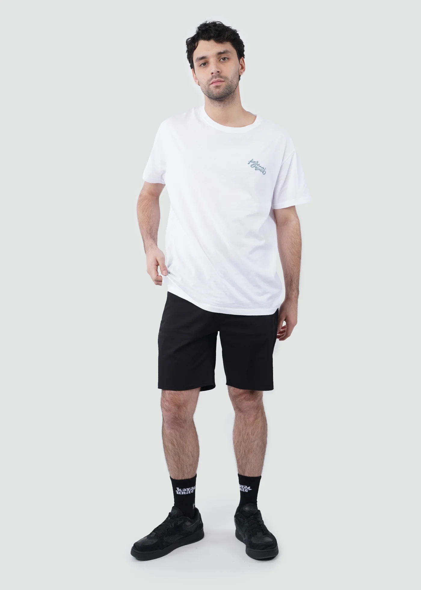 Short Algodón Híbrido Multiuso Hombre - Negro - Image 2