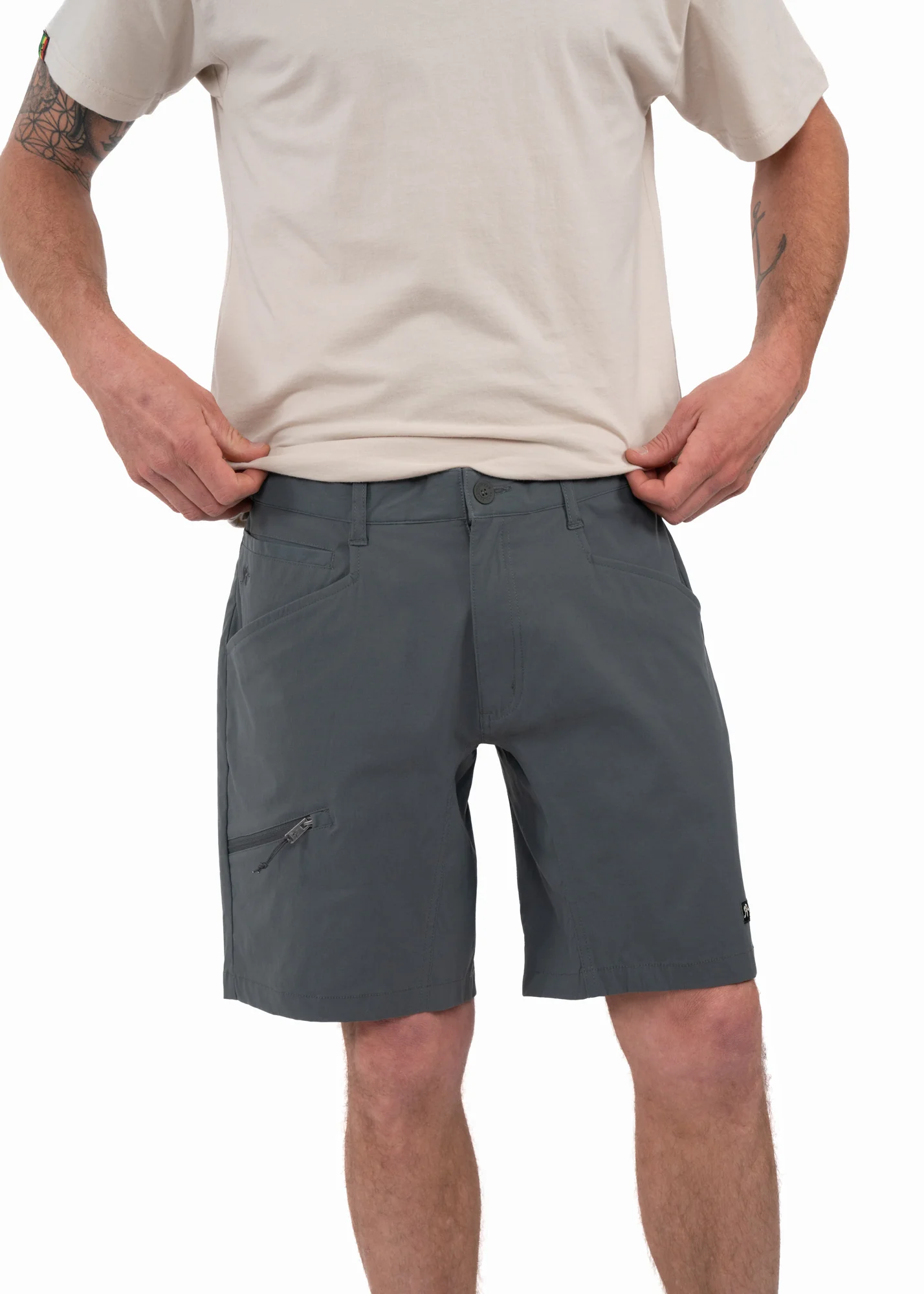 Short Algodón Trail Sport Hombre - Acero - Image 2