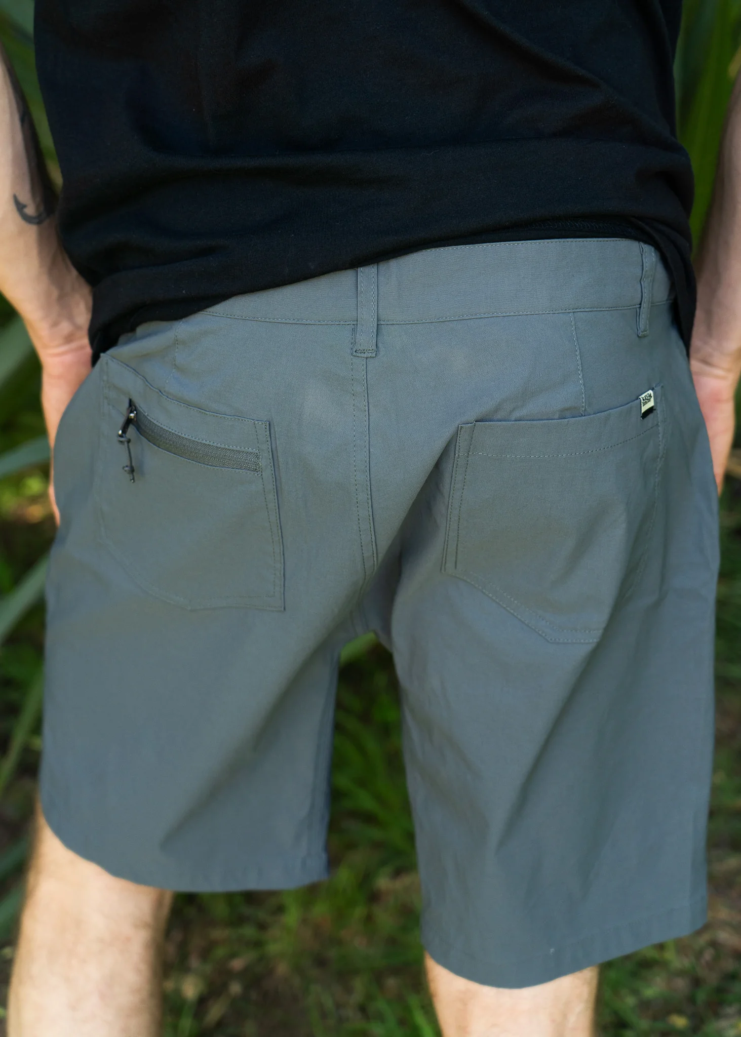 Short Algodón Trail Sport Hombre - Acero - Image 6
