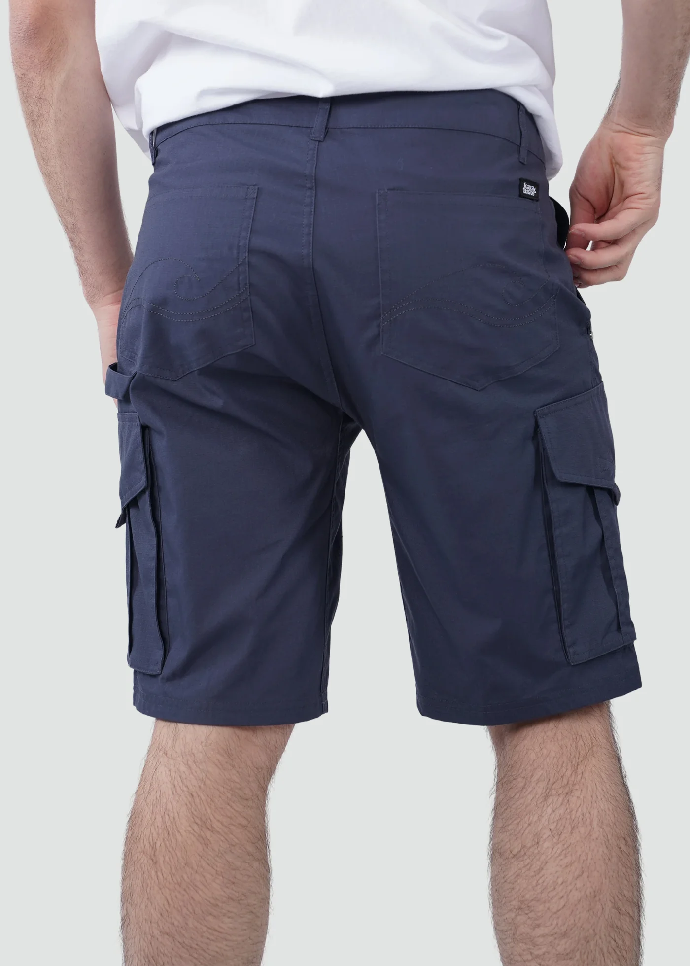 Short Cargo Algodón Hombre - Navy - Image 4