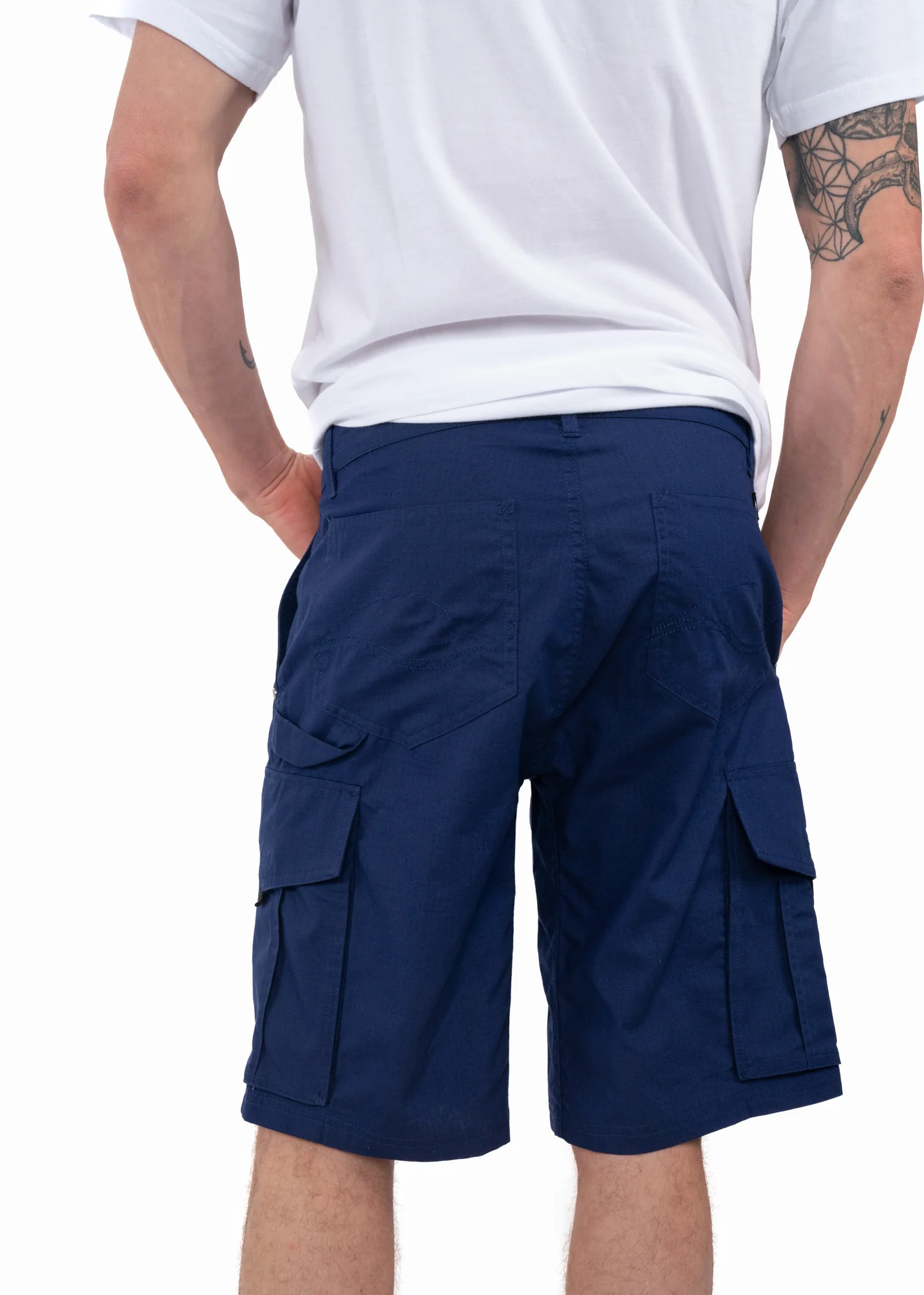 Short Cargo Algodón Hombre - Navy - Image 4