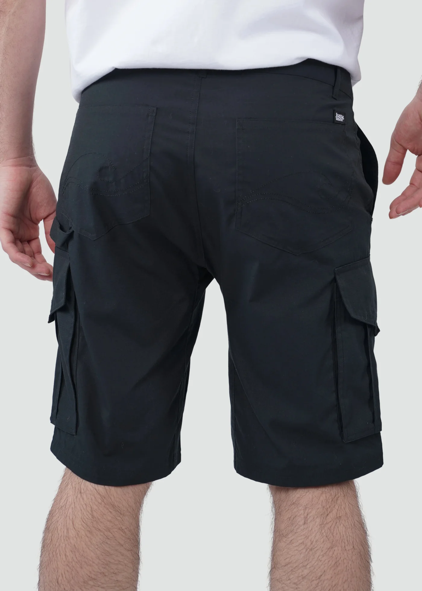 Short Cargo Algodón Hombre - Negro - Image 4