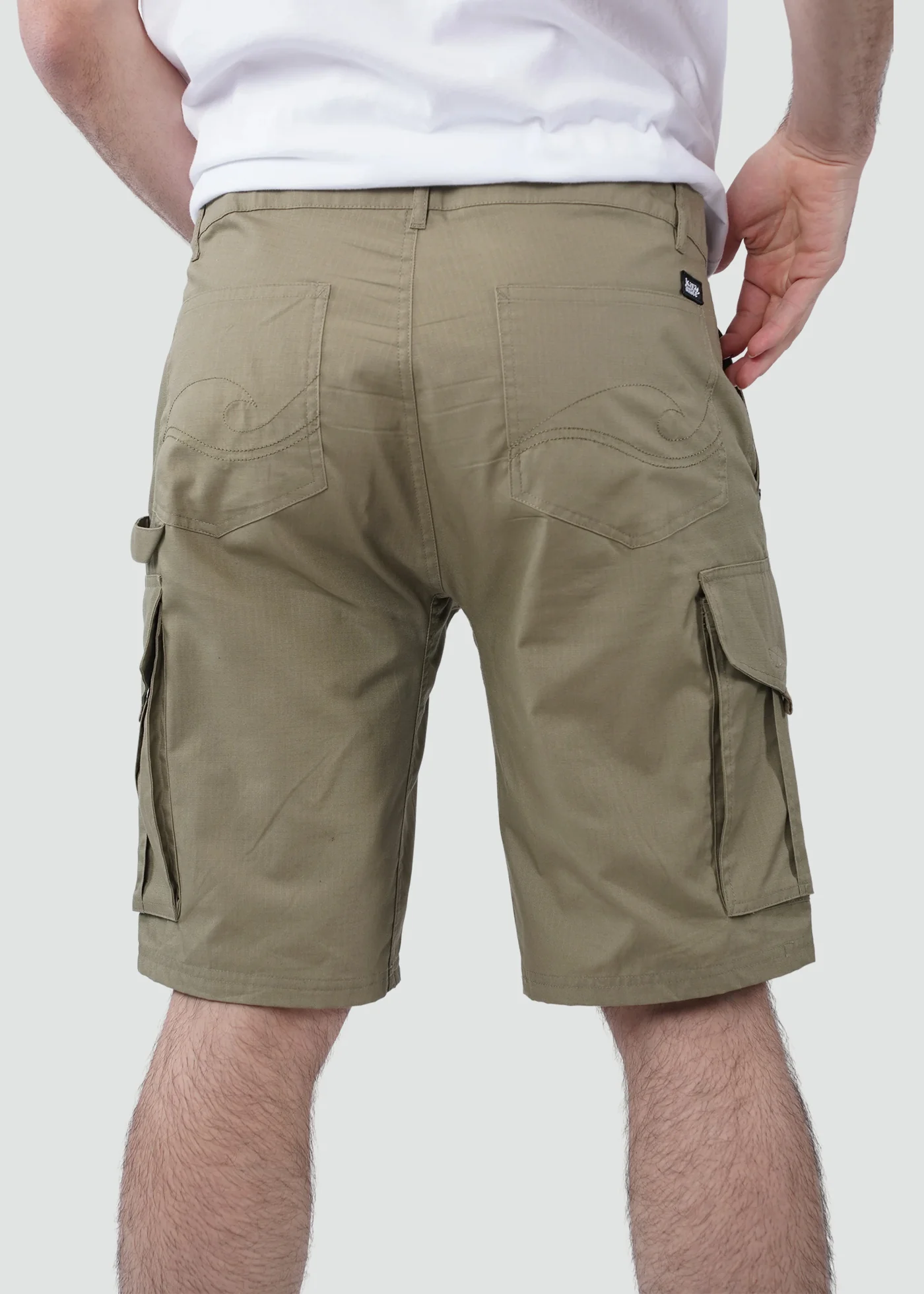 Short Cargo Algodón Hombre - Oliva - Image 4