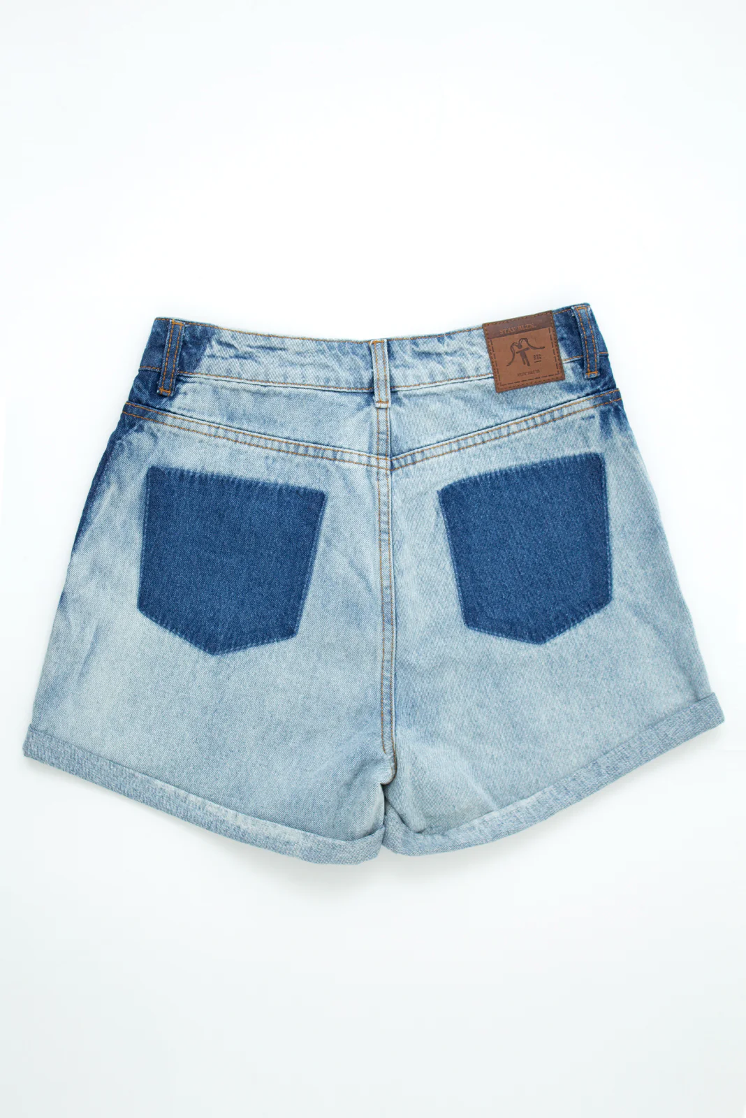 Short Clásico Algodón Denim Mujer - Celeste - Image 5