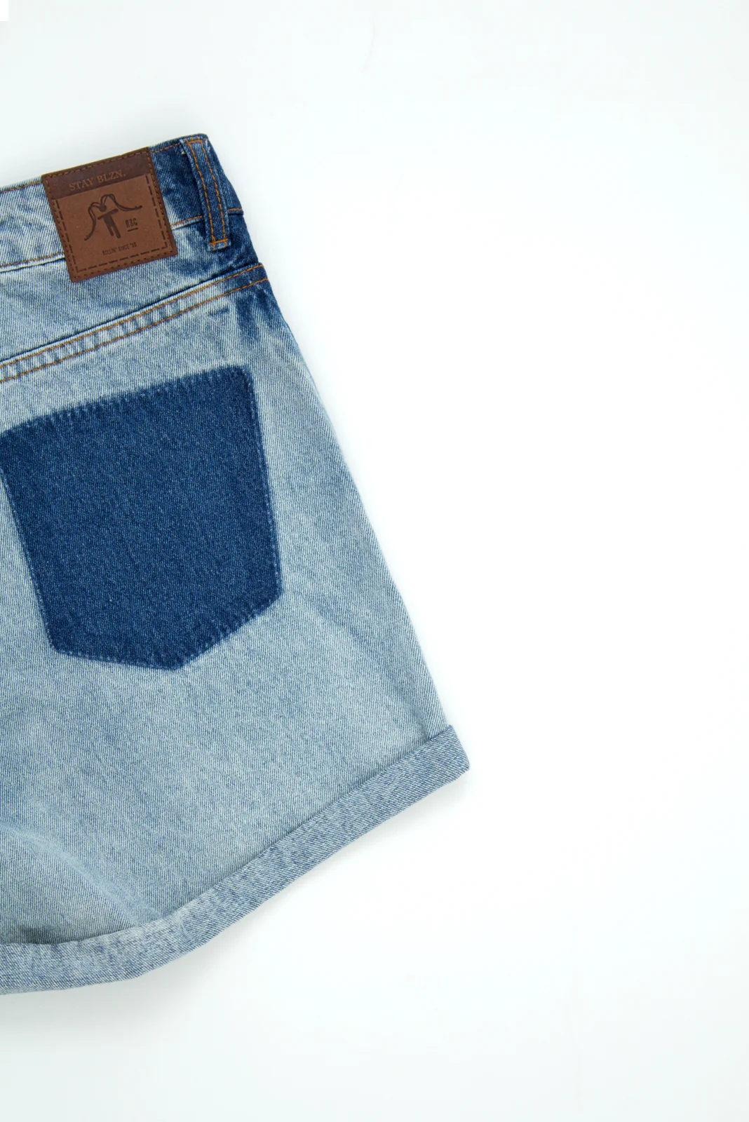 Short Clásico Algodón Denim Mujer - Celeste - Image 7