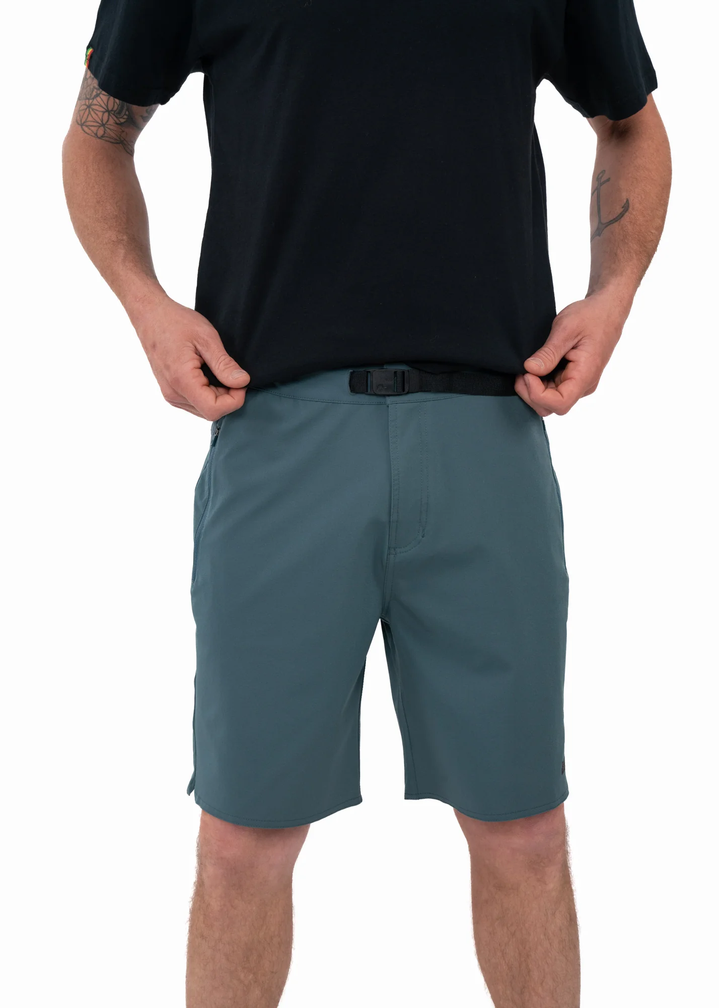 Short Nylon Híbrido Multiuso Solid Hombre - Petrol - Image 2