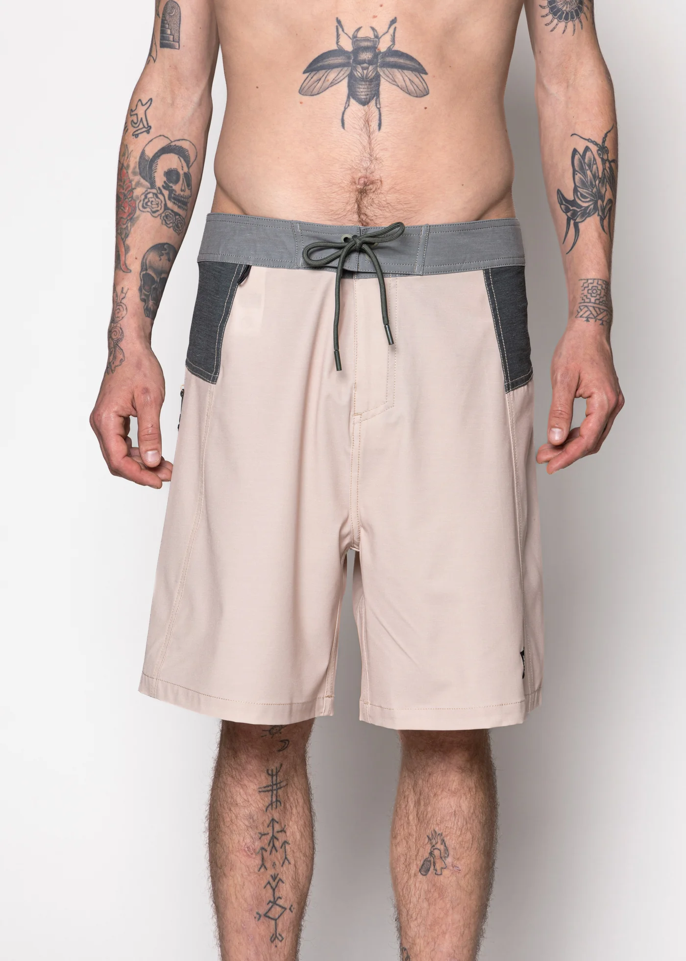 Traje de Baño Boardshort Nylon Solid Hombre - Sand