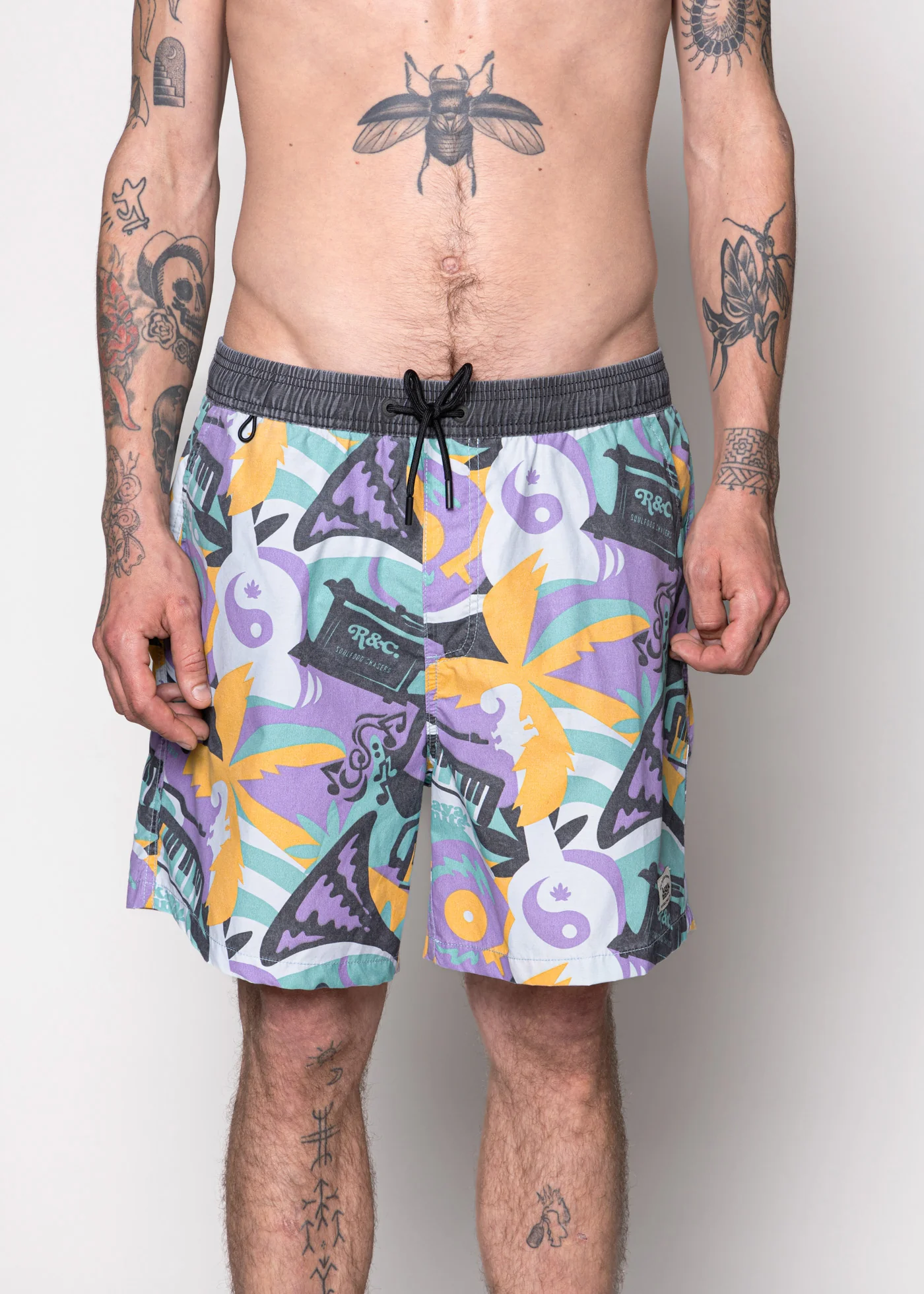 Traje de Baño Short Volley Nylon Beats Hombre - Morado - Image 2